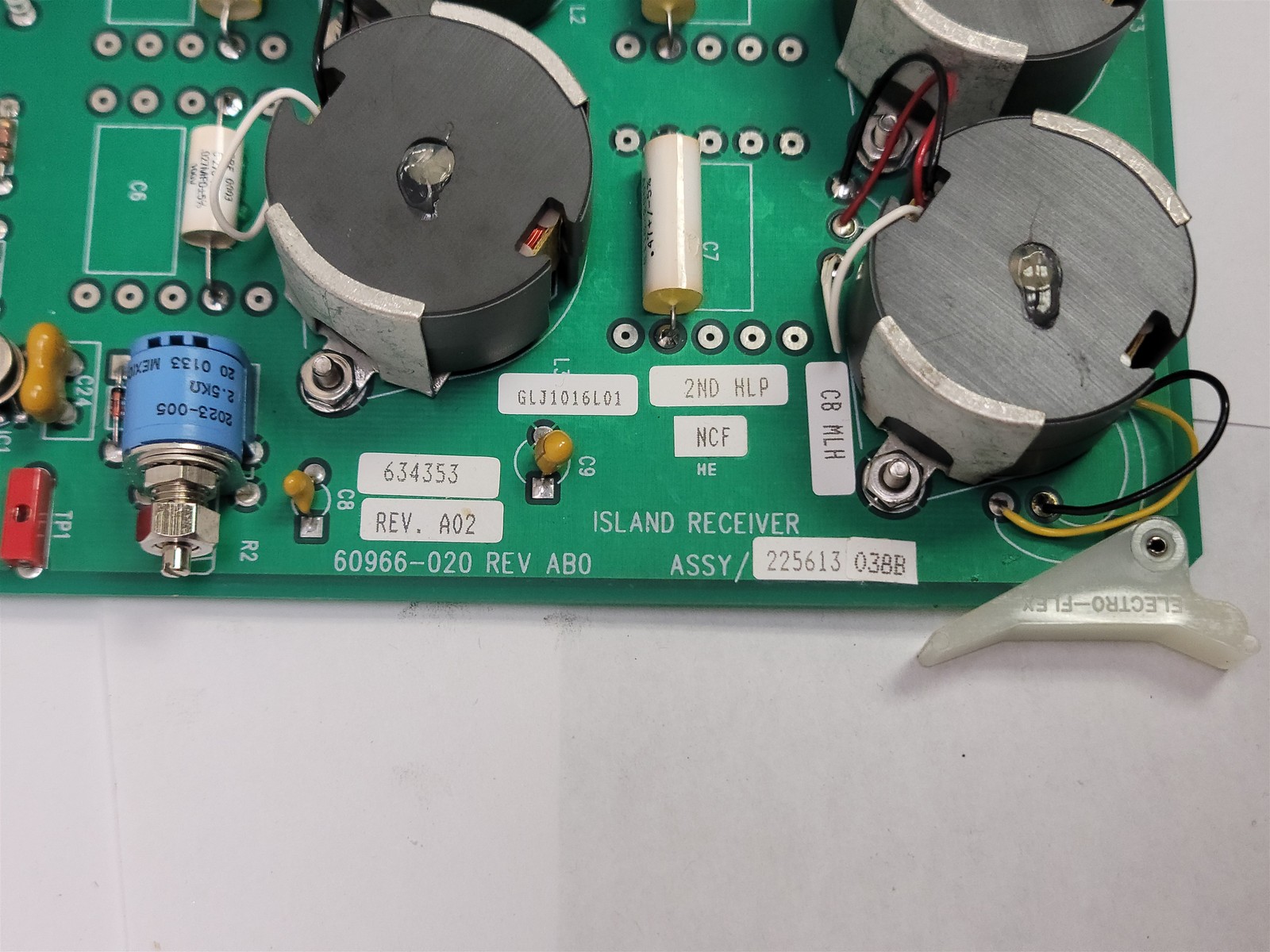 Alstom 60966-020 / 634353 / 225613-038B / GLJ1016L01 Island Receiver 1.375KHz