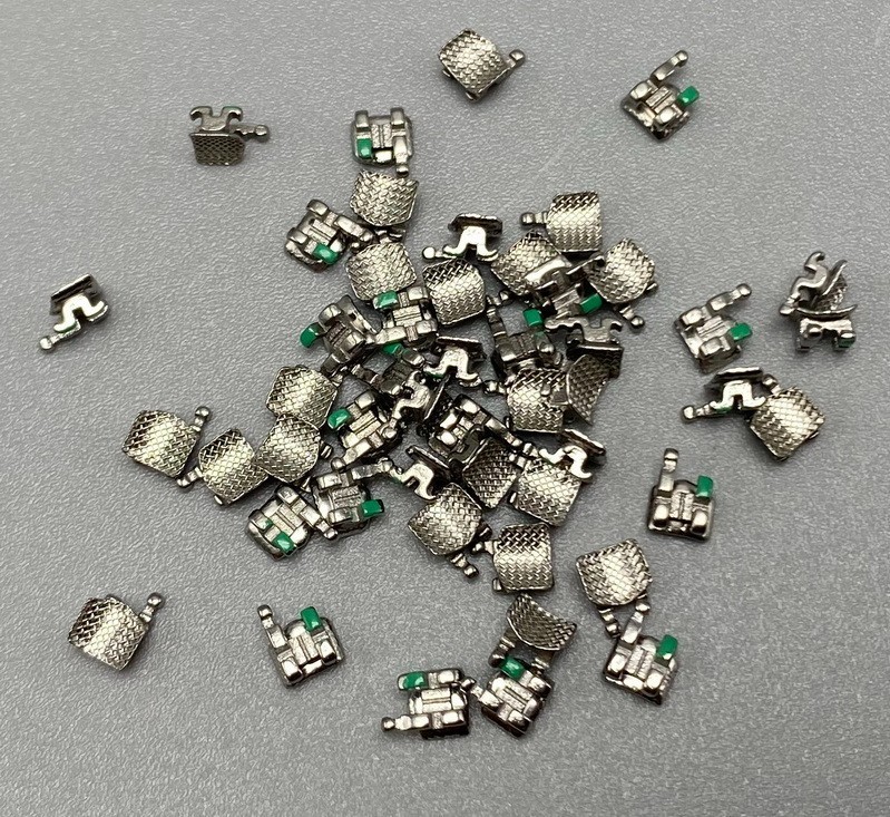 100 Pcs Dental Orthodontic Metal Brackets Mini Roth 022 345 Hooks Braces In Bulk