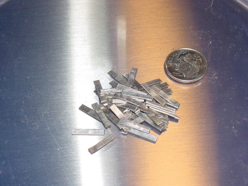 7 Grams Jewelry Manufacturing 60/40 Silver Solder Chips 3/32 X 5/8 Rectangle Cut