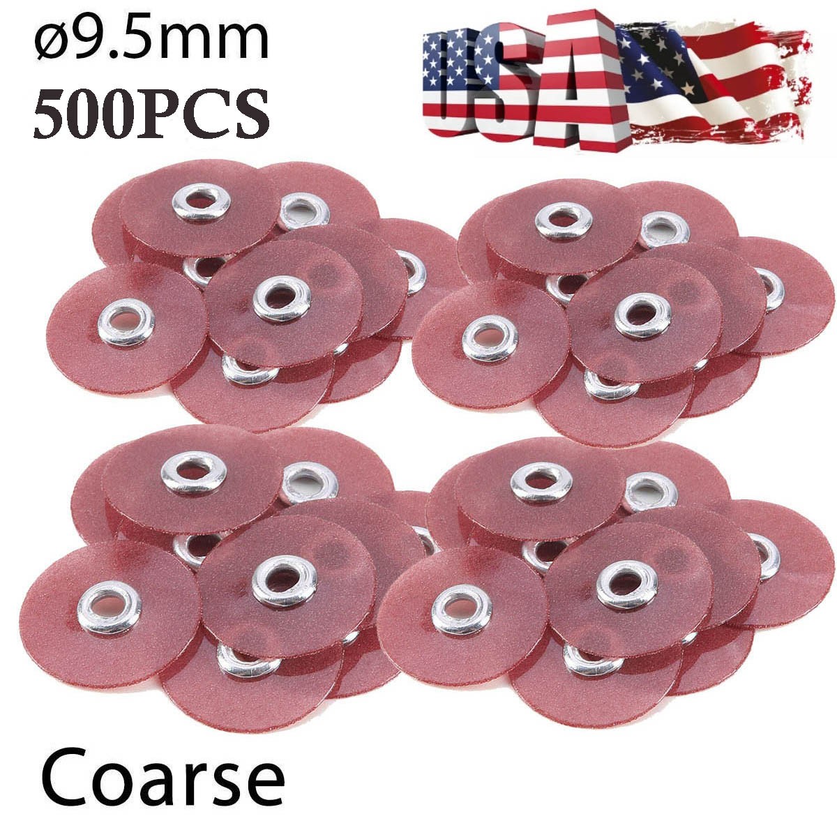 500pcs Dental Sof-Lex discs Coarse Contouring Polishing Discs 9.5mm