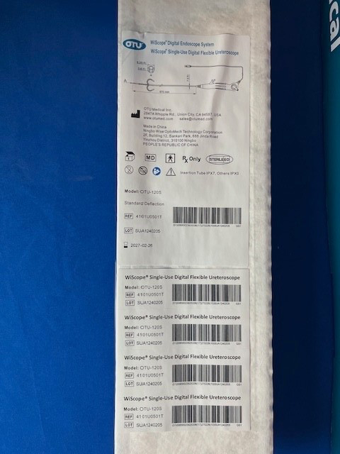 OTU Wi Scope single use ureteroscope OTU-120S 7.5 French standard deflection