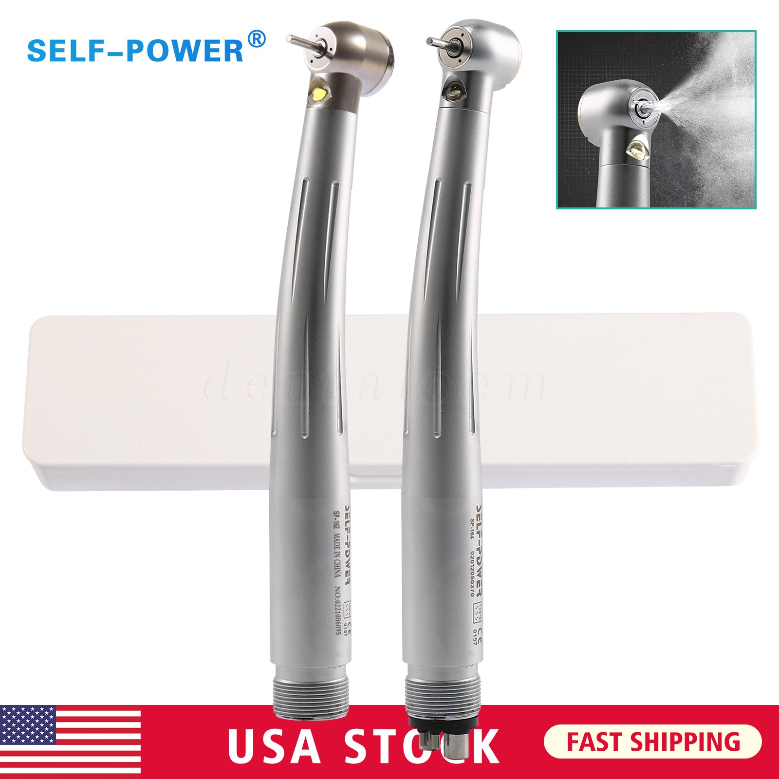 NSK Style Dental Fiber Optic LED E-generator high speed handpiece 4 HOLE/2HOLE