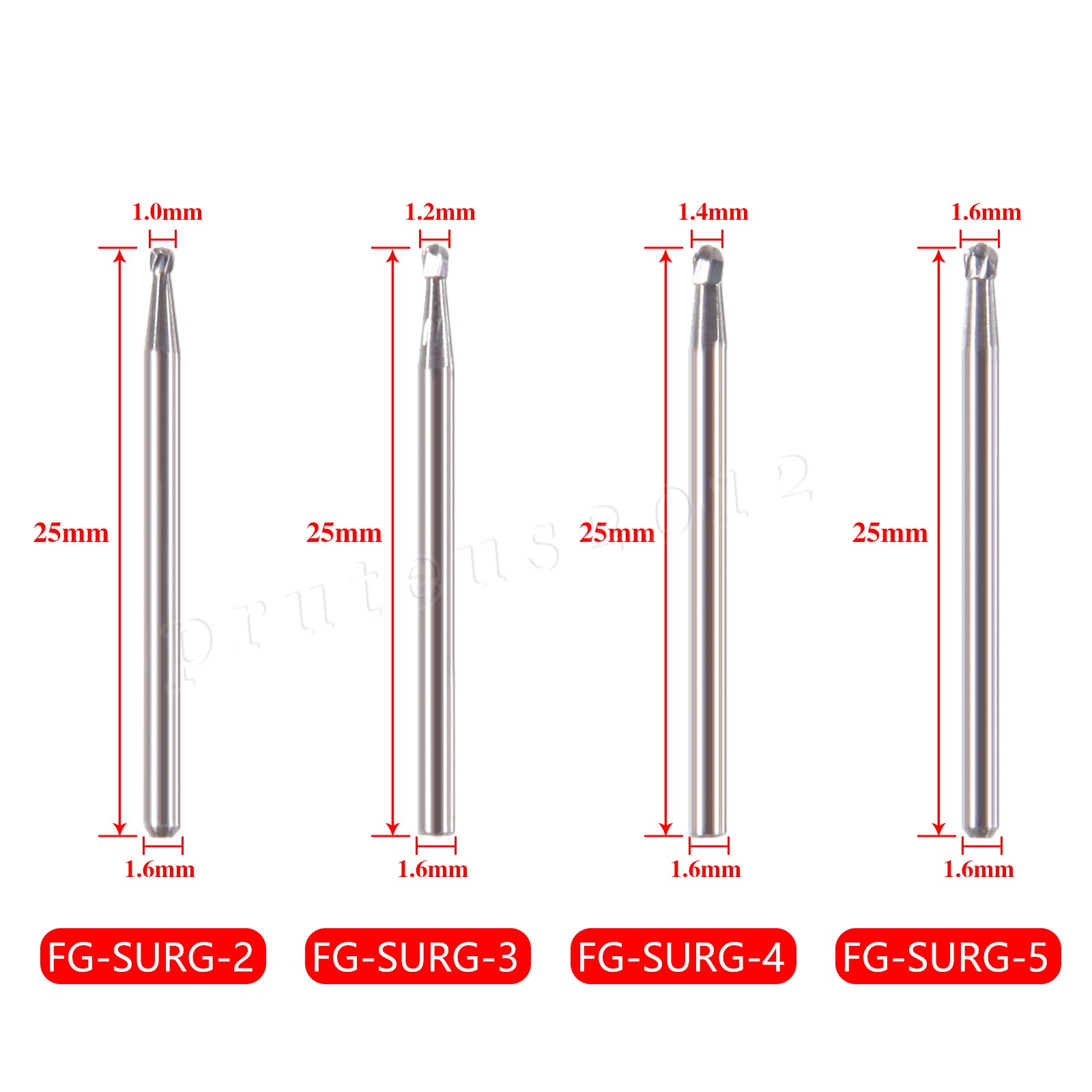 Dental Oral Surgical Bur Carbide Round Straight Taper Fissure Pear FG SURG