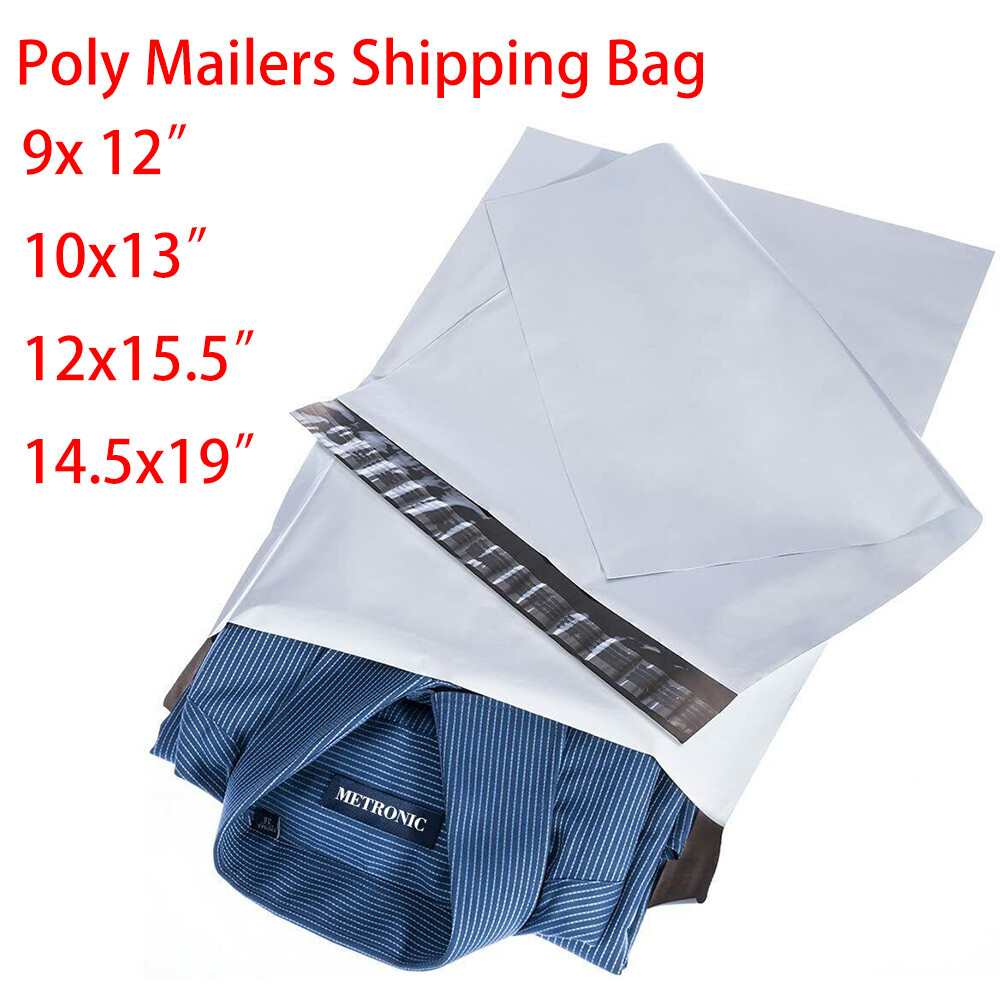 100-1000Pcs Poly Mailers Mailing Express Envelopes Self Seal Shipping Bags 4Size