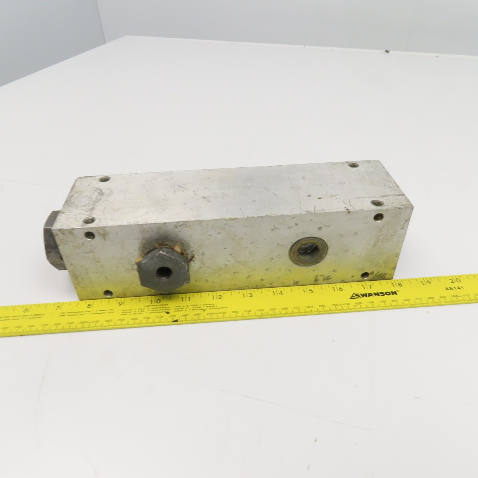 Aluminum Block Hydraulic Manifold 6 Port Parallel