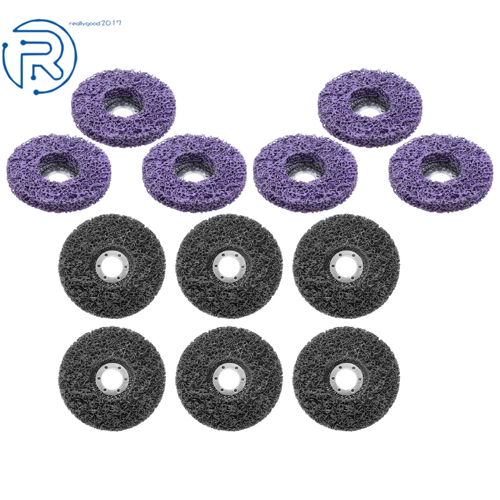 For Angle Grinder 12 Pack Paint Stripping Disc Set 4-1/2’Inch Remover Wheel