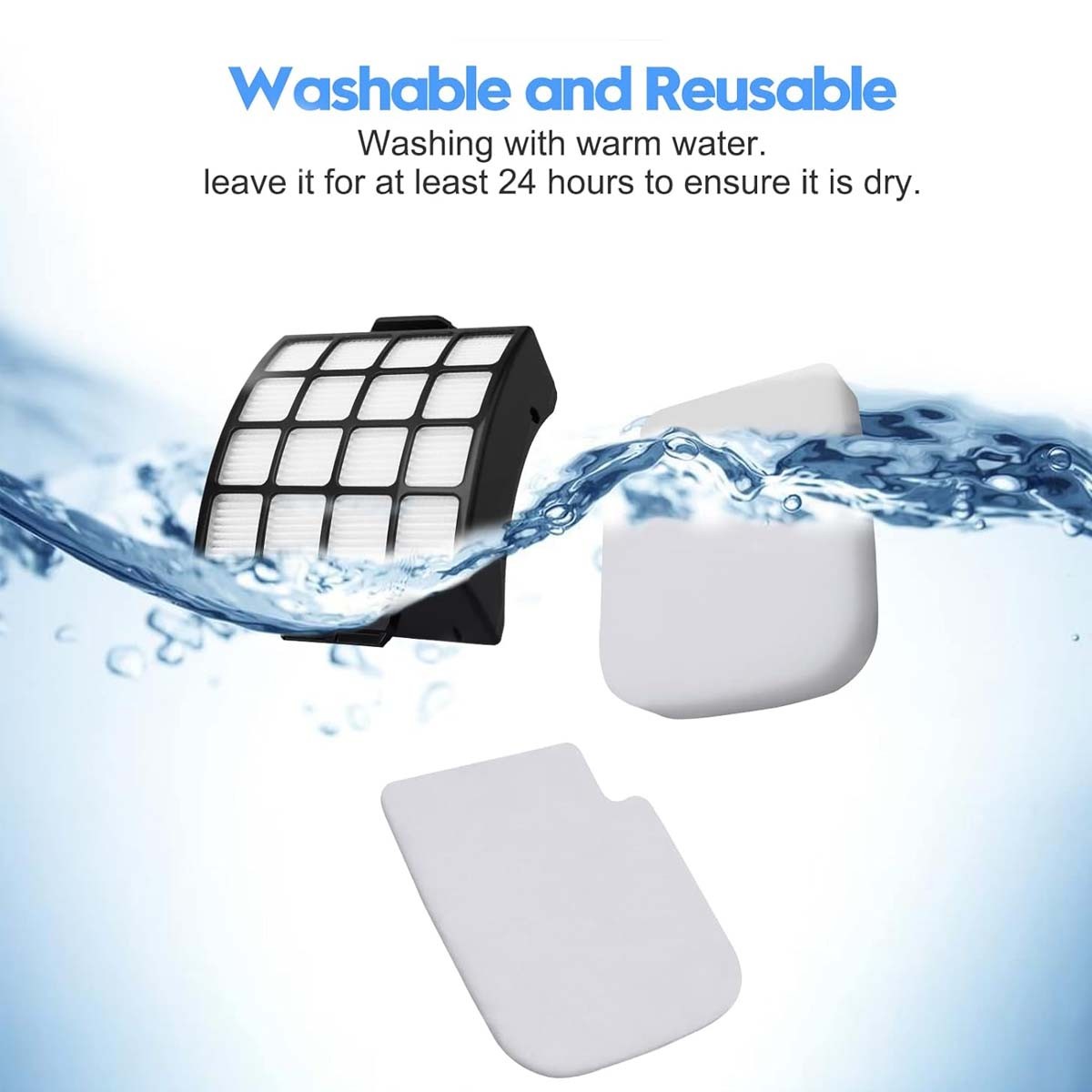 Suitable for shark Stratos AZ3002 AZ3000 including 2 filters and 4 felt filters