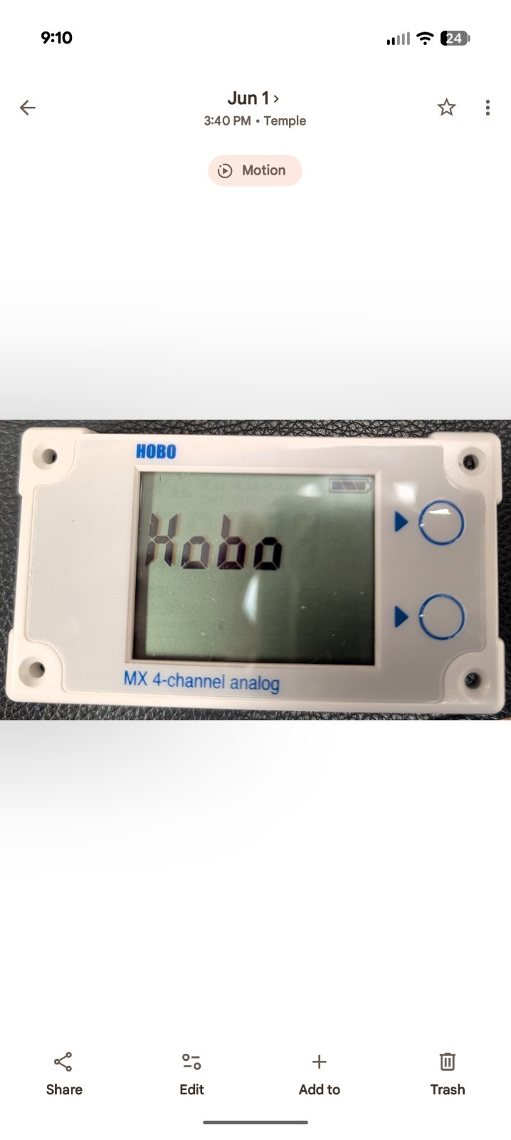 ONSET HOBO MX1105 Bluetooth 4-Channel Analog Data Logger