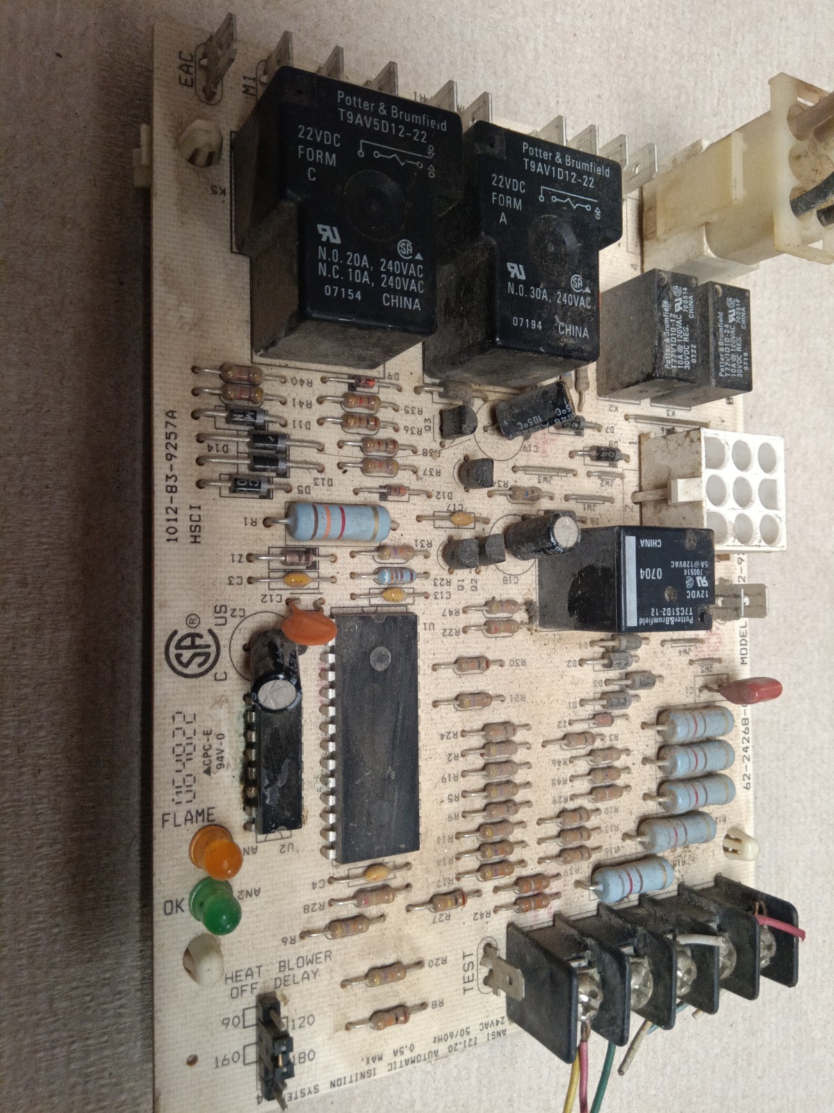 Rheem Ruud 1012-925C Furnace Control Circuit Board 62-24268-03