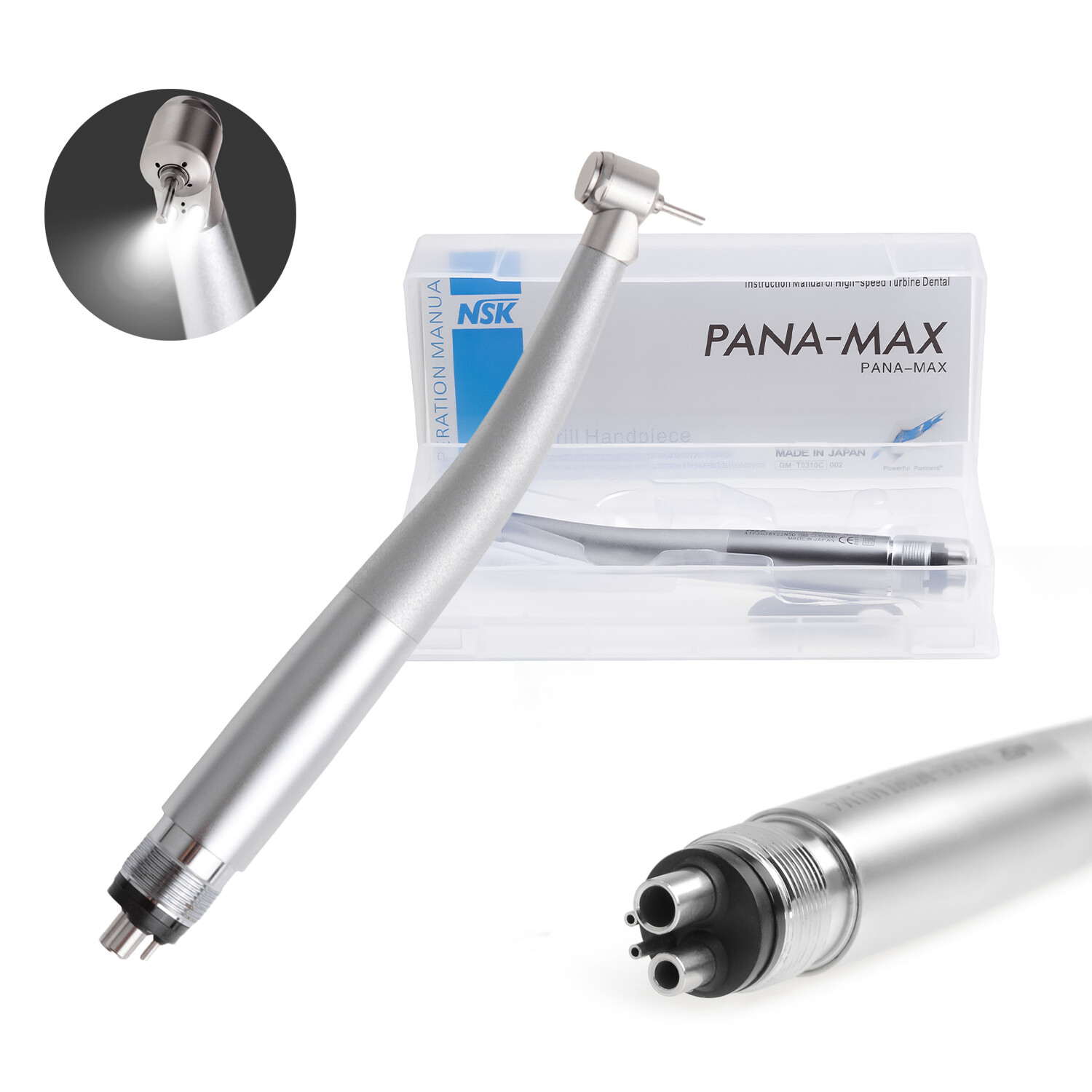 NSK Type Dental PANA MAX Mini Head High Speed LED Children Handpiece Push Button