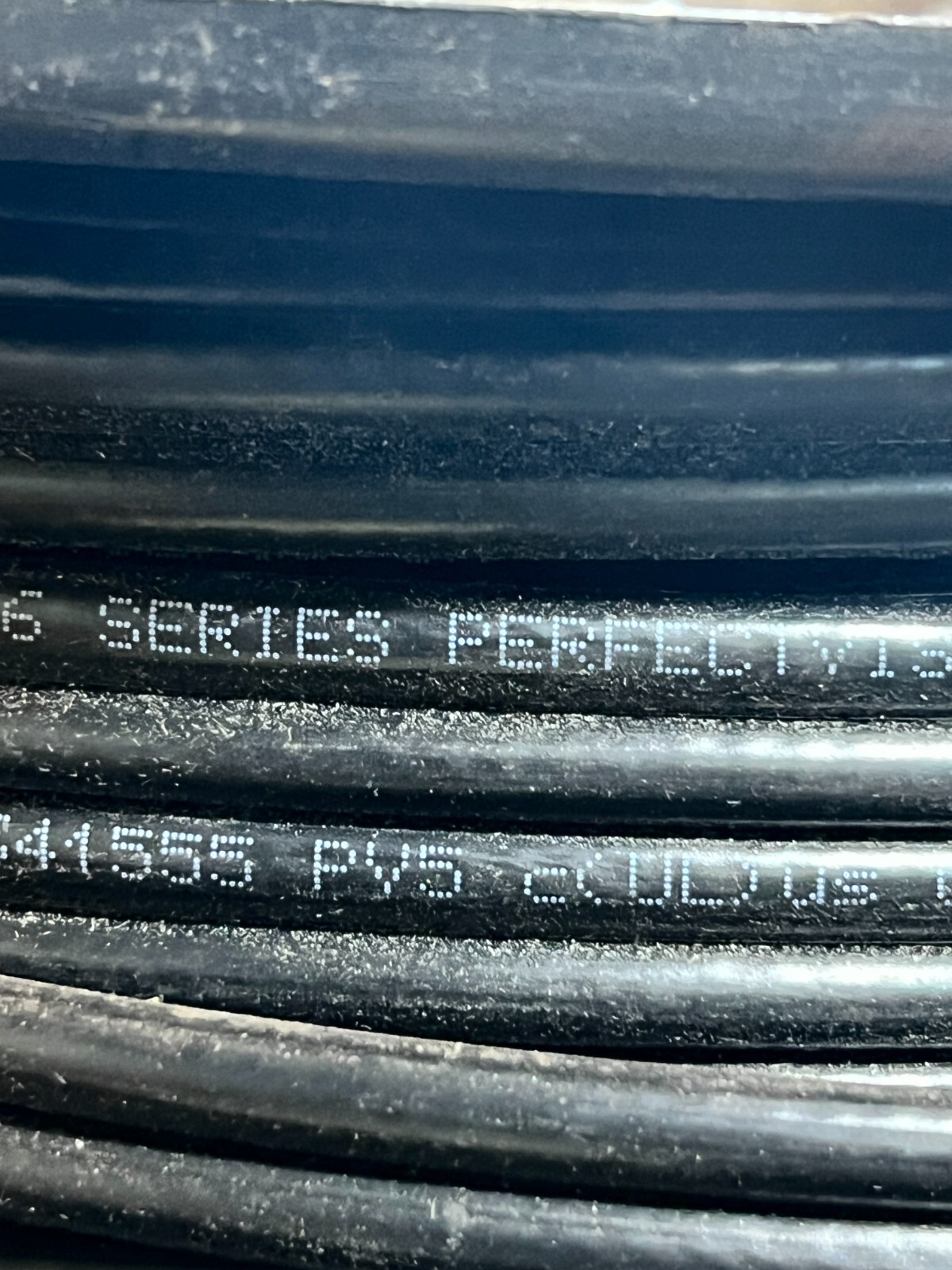 Perfect Vision Dual Coaxial Cable Black Solid Copper CB2B06DSCR0-05 700FT 18AWG