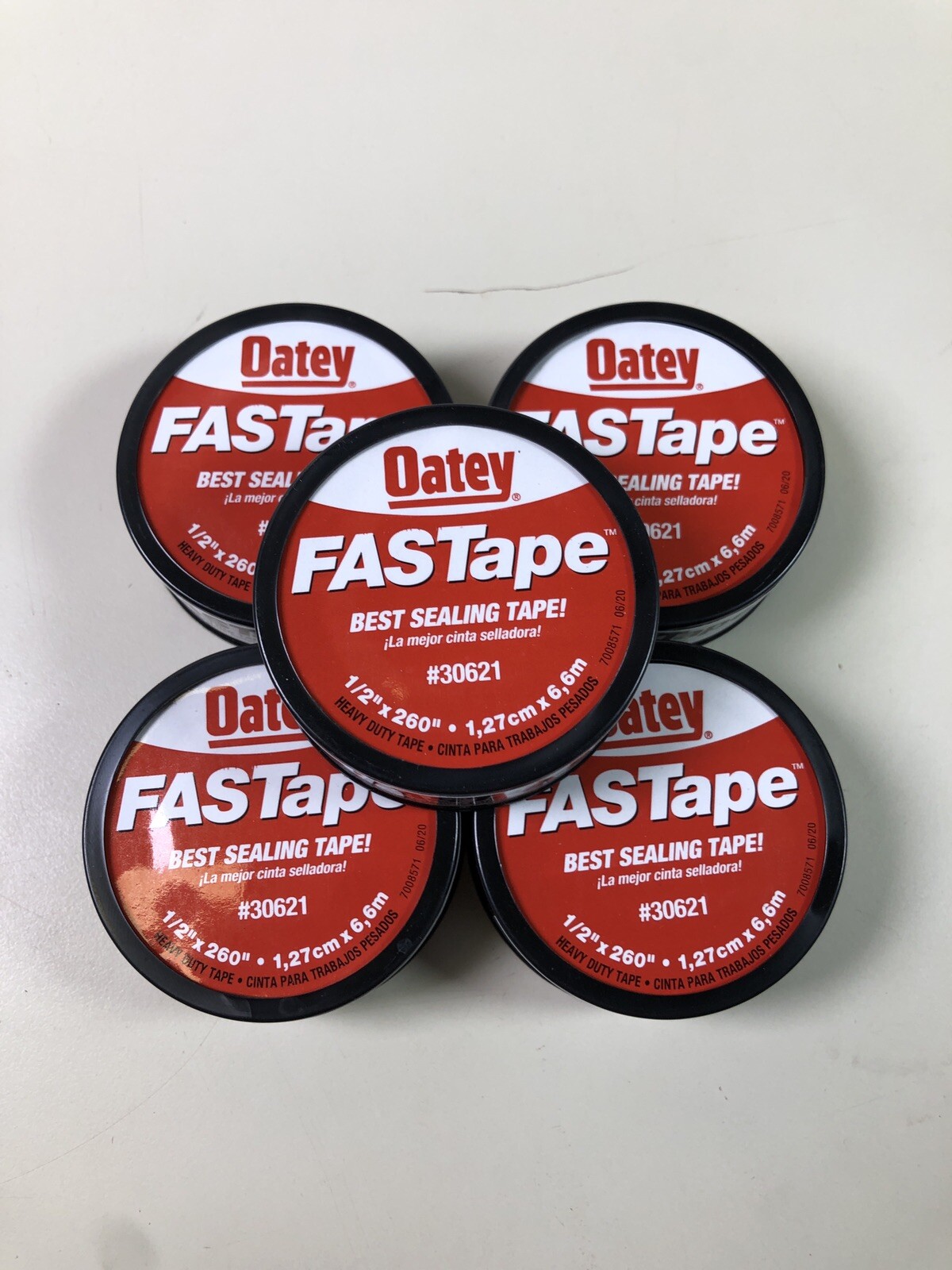 Oatey Fastape 1/2 in. x 260 in. PTFE Thread Seal Tape (5 Pack) New