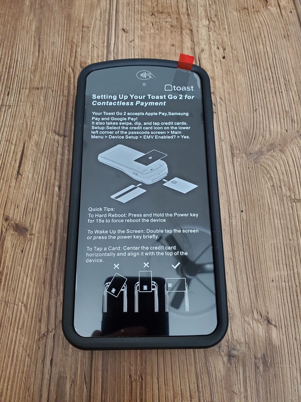 **NEW** Toast Flex POS Go 2 Handheld Tablet Mobile Computer Device – MPN: TG200