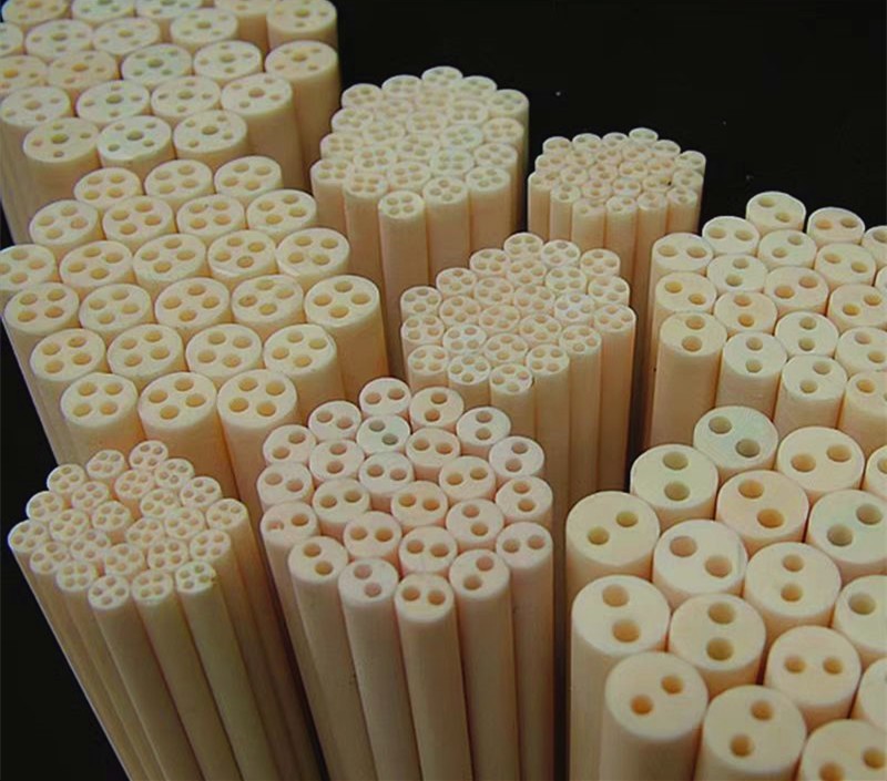 1Pc 99% Alumina Corundum Ceramic Tube High Temperature Resistance 2/3/4/20 Holes