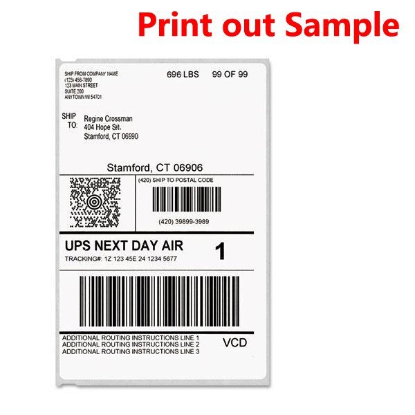 6 Rolls DYMO 4XL Direct Thermal Shipping Labels 4×6 1744907 Compatible 220/Roll