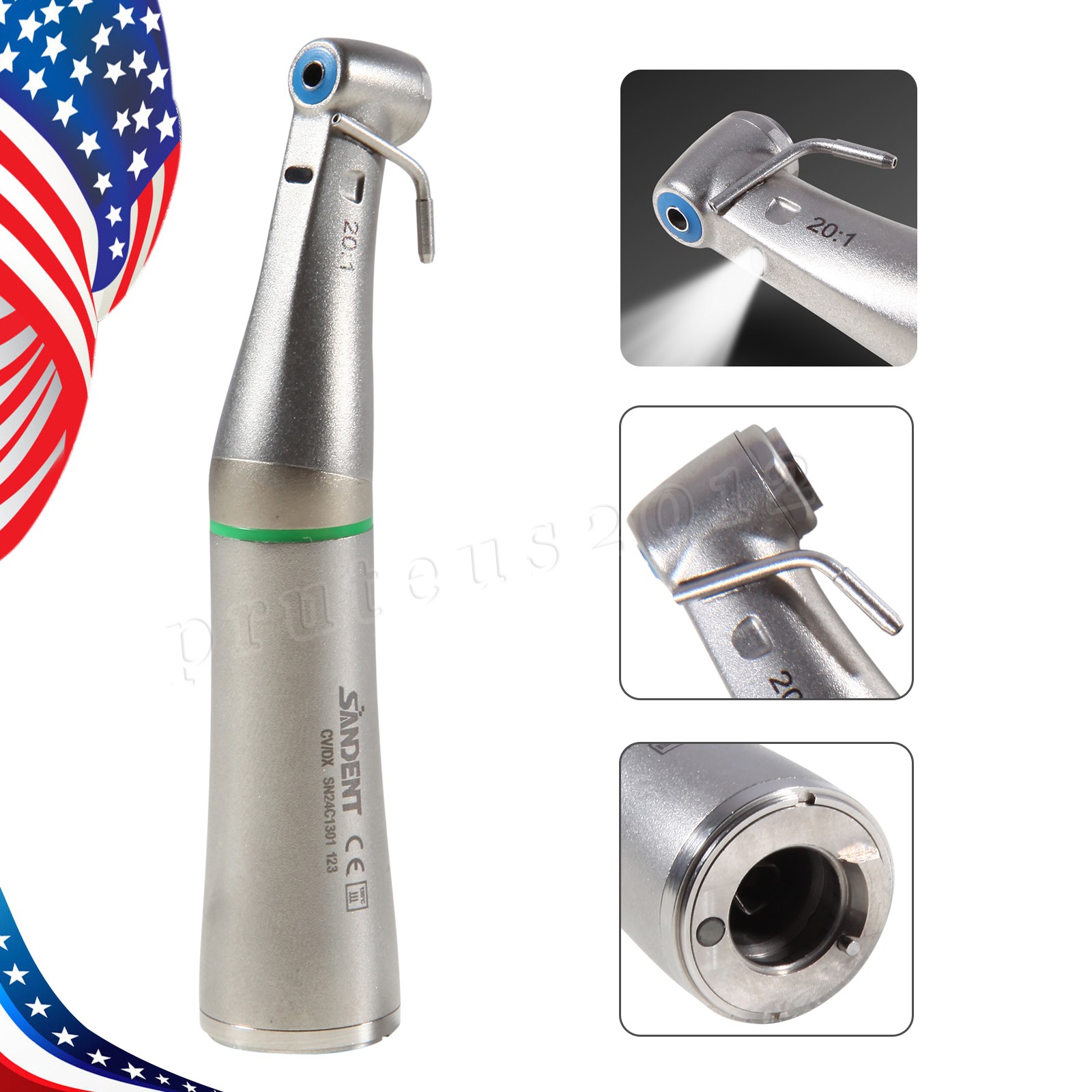 SANDENT Dental Surgery 20:1 Implant Low Speed LED/ Contra Angle Handpiece