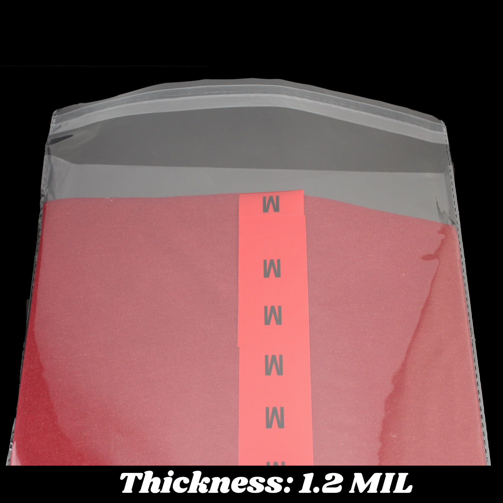 11×14 Poly Clear Plastic Bags Self Adhesive Seal T-Shirt Apparel Resealable