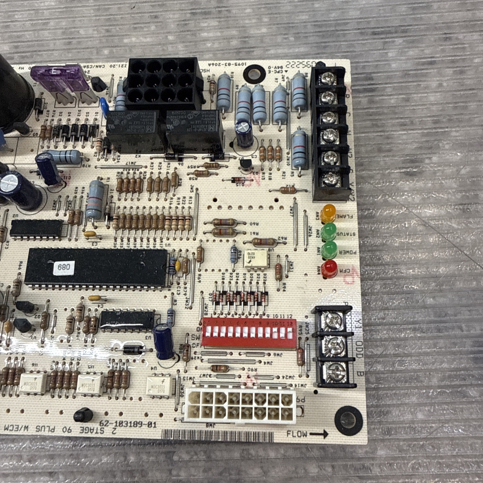 1095-83-206A 62-103189-01 Rheem Furnace Control Board