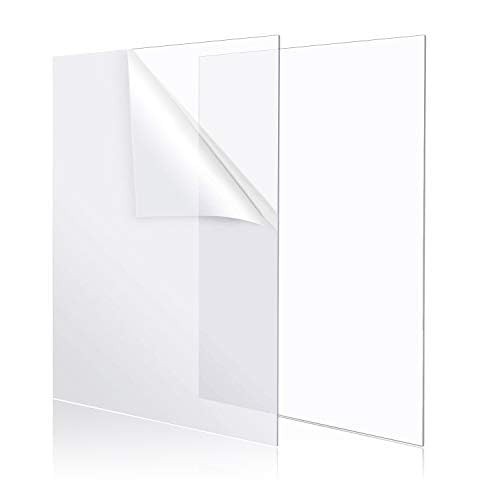 High Clarity 8″ x 12″ Plexiglass Sheets – UV & Weather Resistant for Crafts