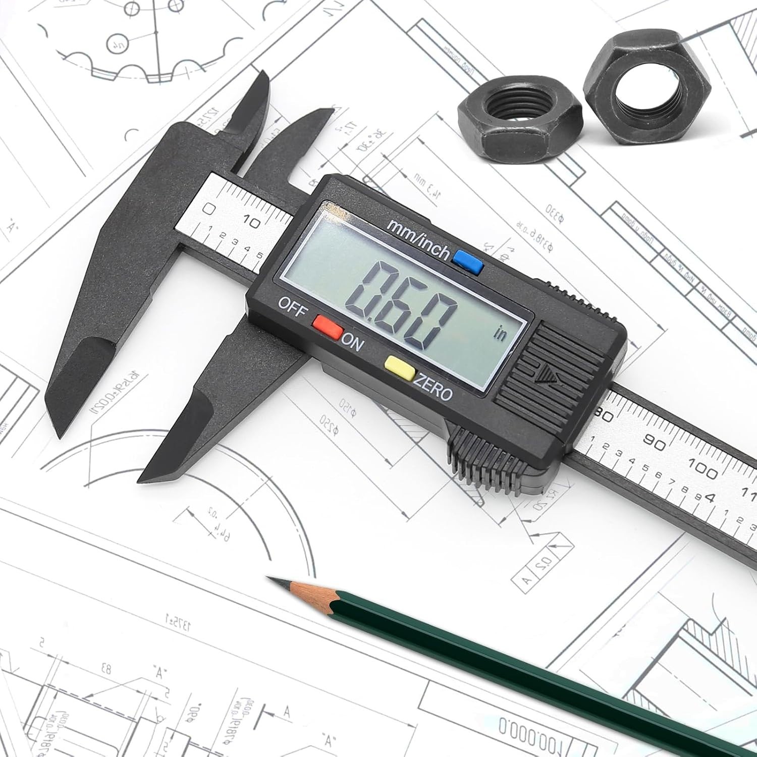 6″ 150mm Digital Caliper Micrometer LCD Gauge Vernier Electronic Measuring Tool