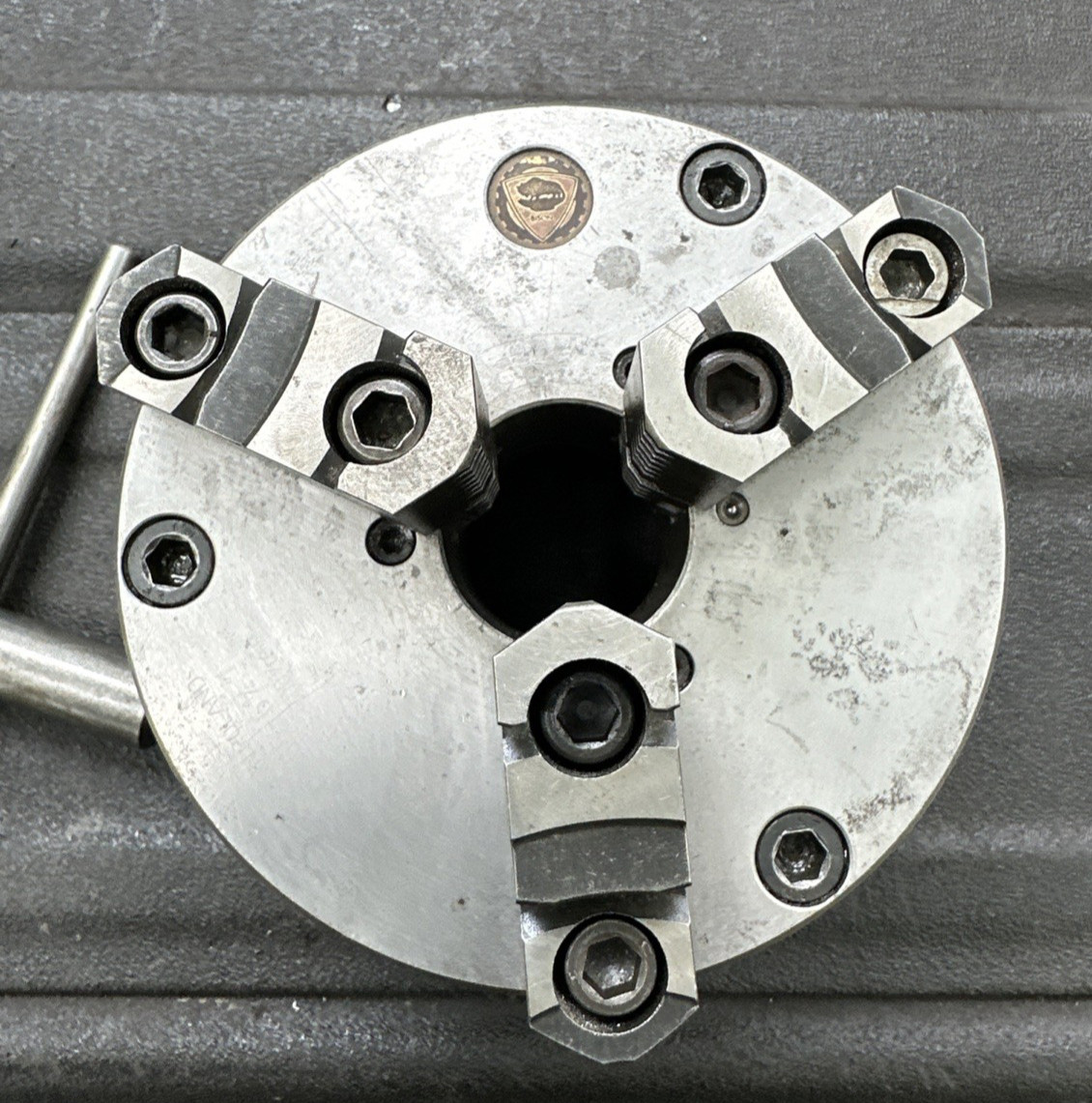 Hardinge Taper 6-1/4″ Bison 3 Jaw (2pc) Metal Lathe Chuck Poland Adjustru