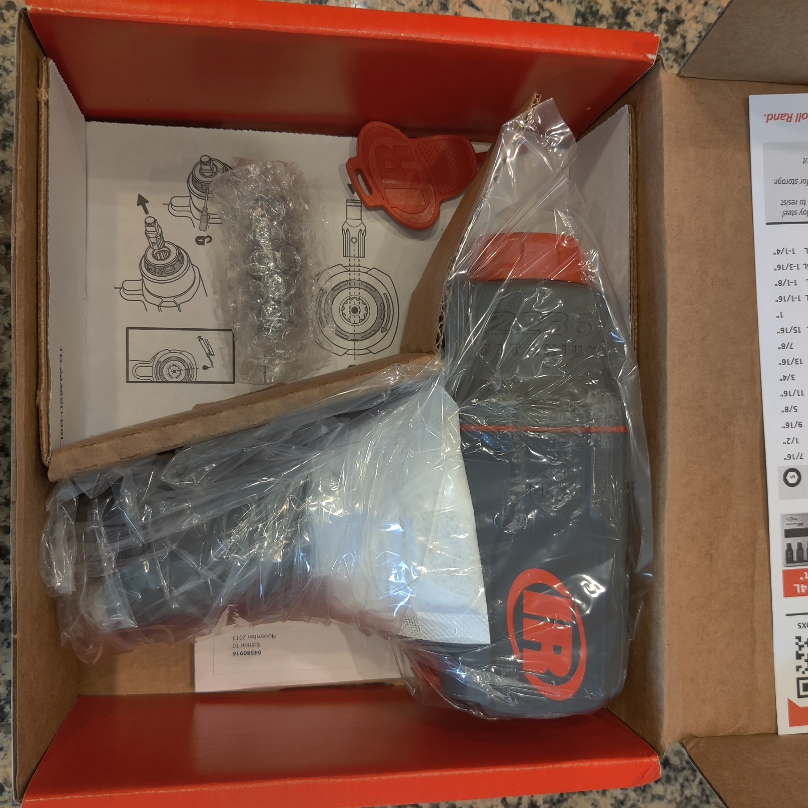 NEW Ingersoll Rand 2236QTIMAX DXS 1/2″ Air Impact Wrench – 1500 Ft Lbs Torque