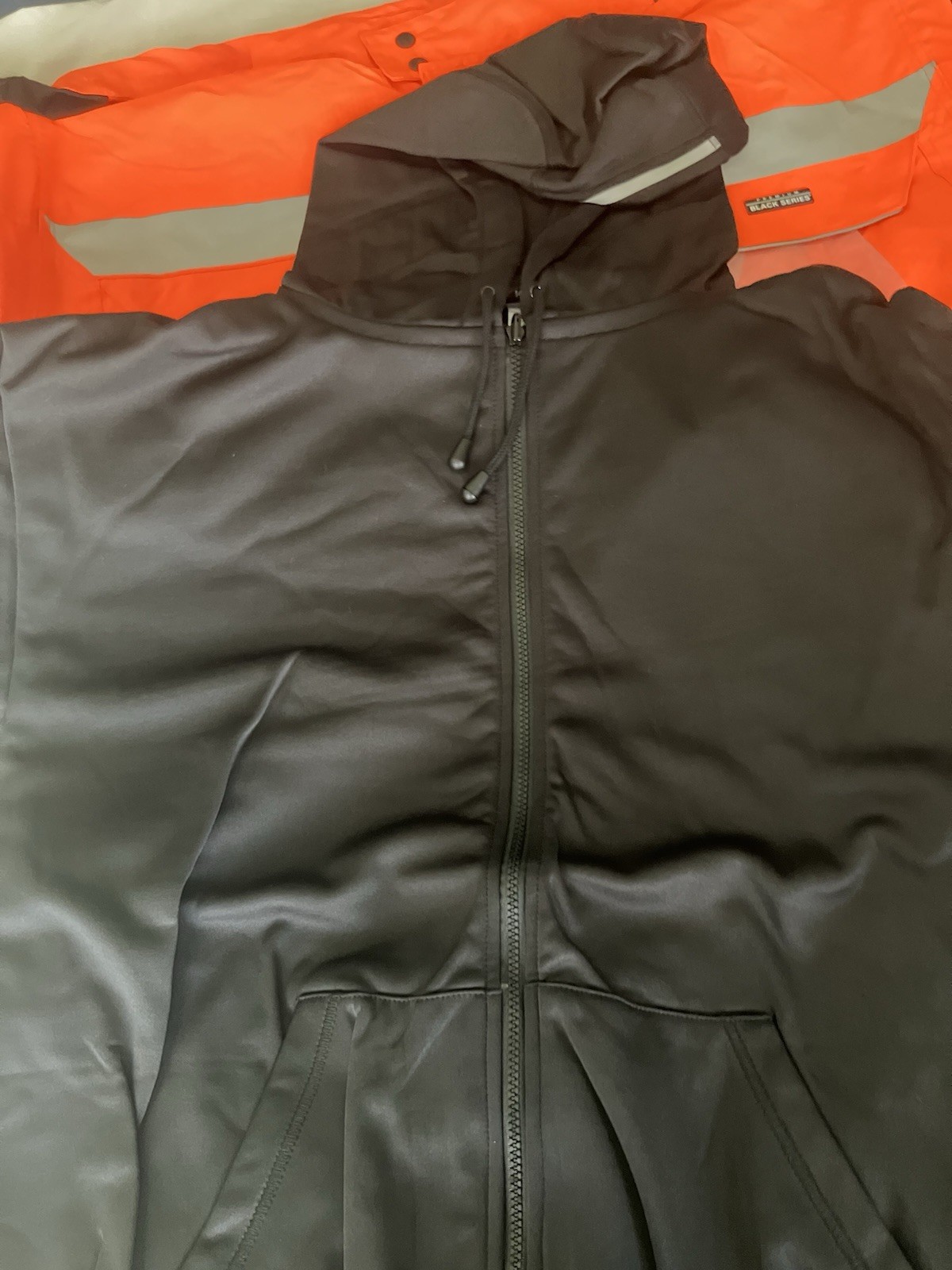 Kishigo 5XL Hi Vis Soft Shell Jacket Orange Black Series ANSI Class 3 JS136 New