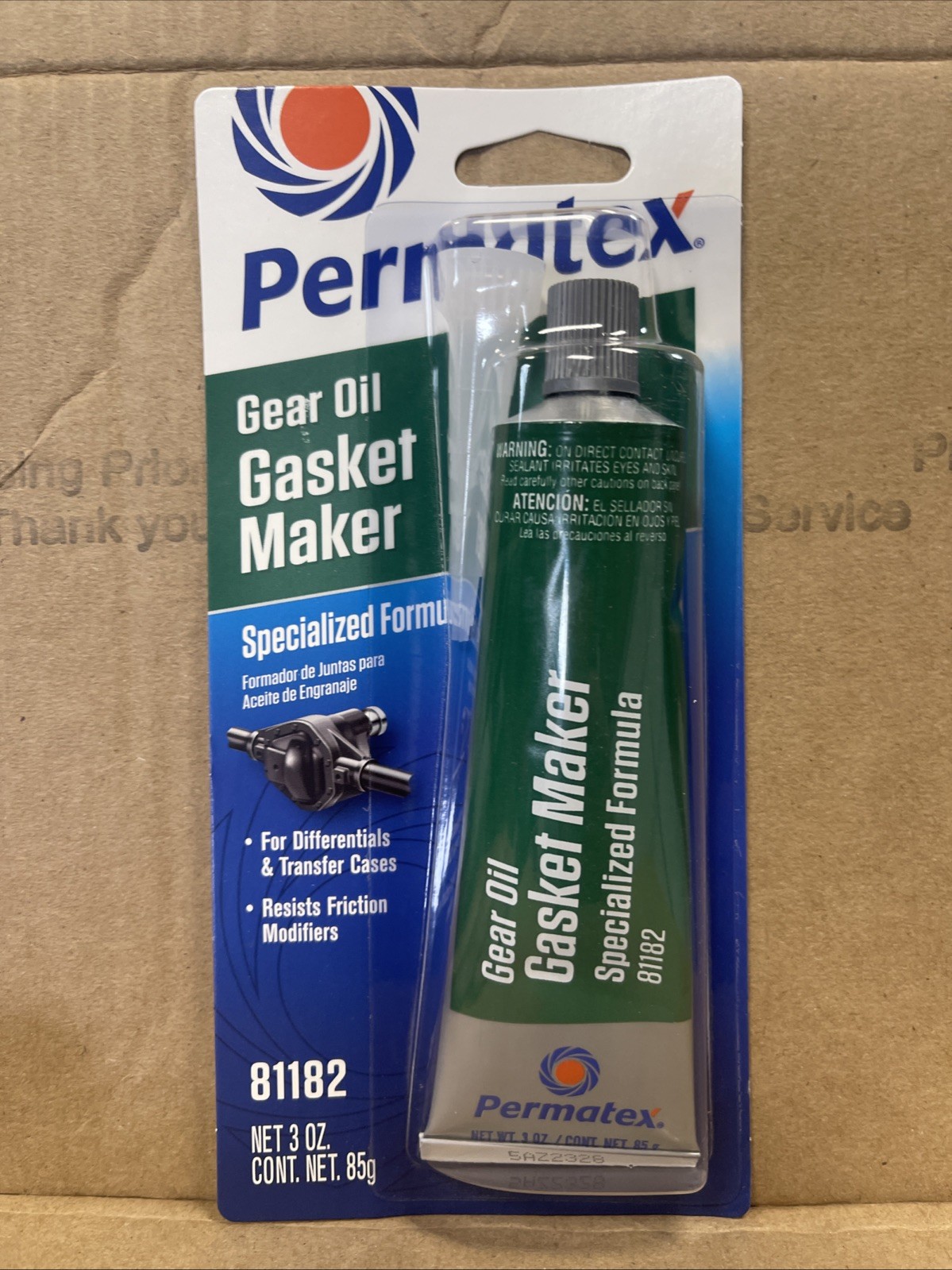 Permatex 81182 Gear Oil RTV Gasket Maker, 3 oz