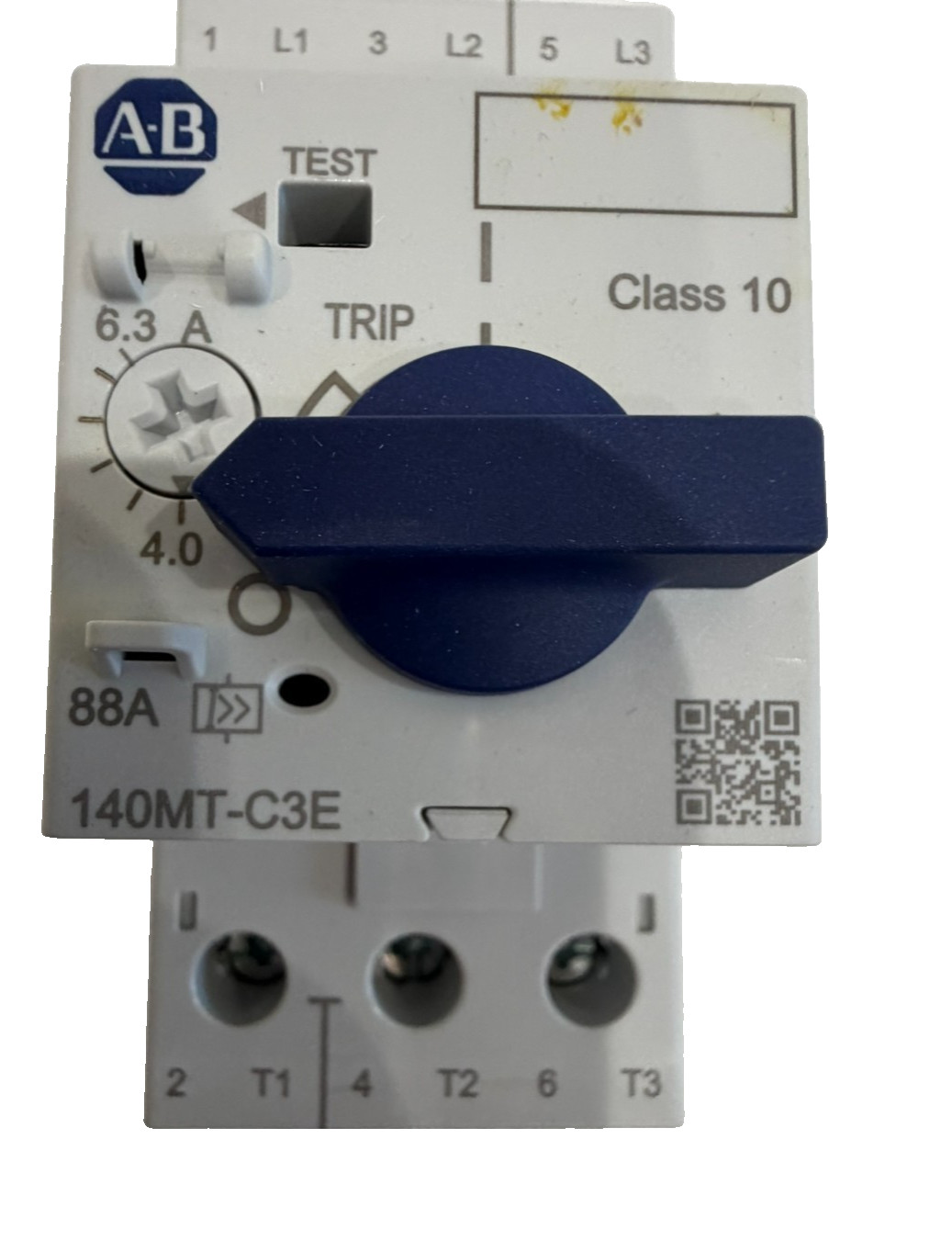 ALLEN BRADLEY 140MT-C3E-B63 CIRCUIT BREAKER SER. A 140MTC3EB63 NEW, SURPLUS