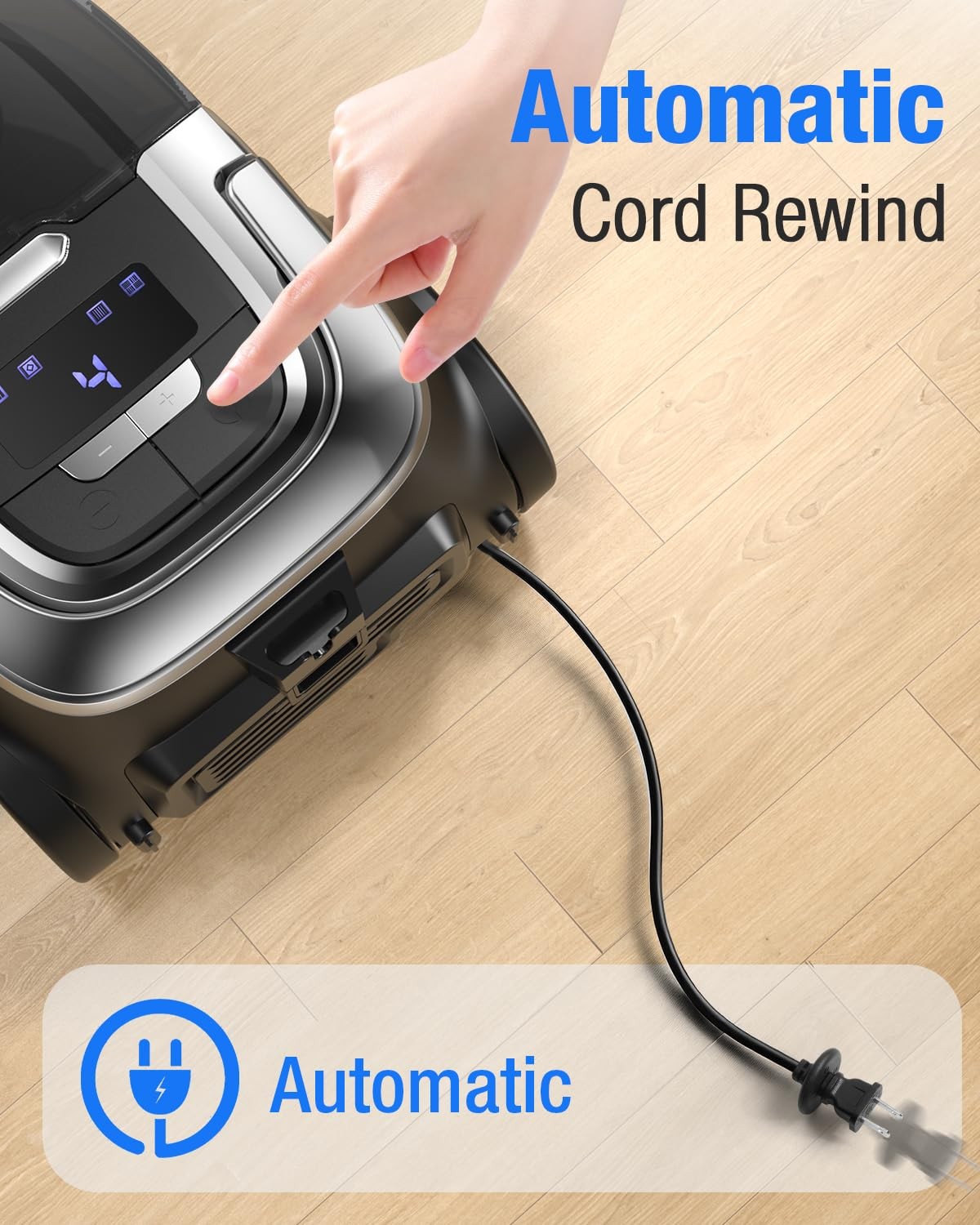 Zefiro Max 1600W Multi-Surface Bagless Canister Vacuum Cleaner 40Kpa Suction