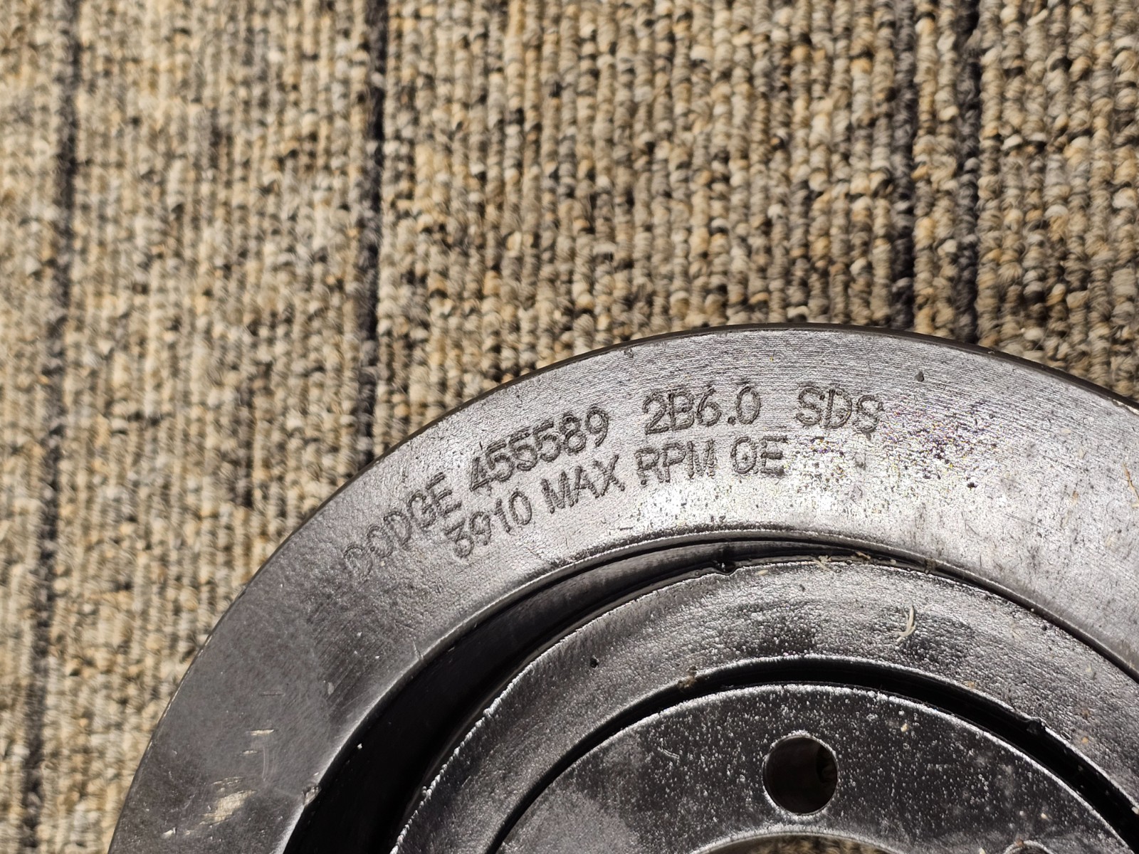 Dodge 455589 2B6.0 SDS QD Sheave 2 Groove For Belt-Driven Transmission Systems
