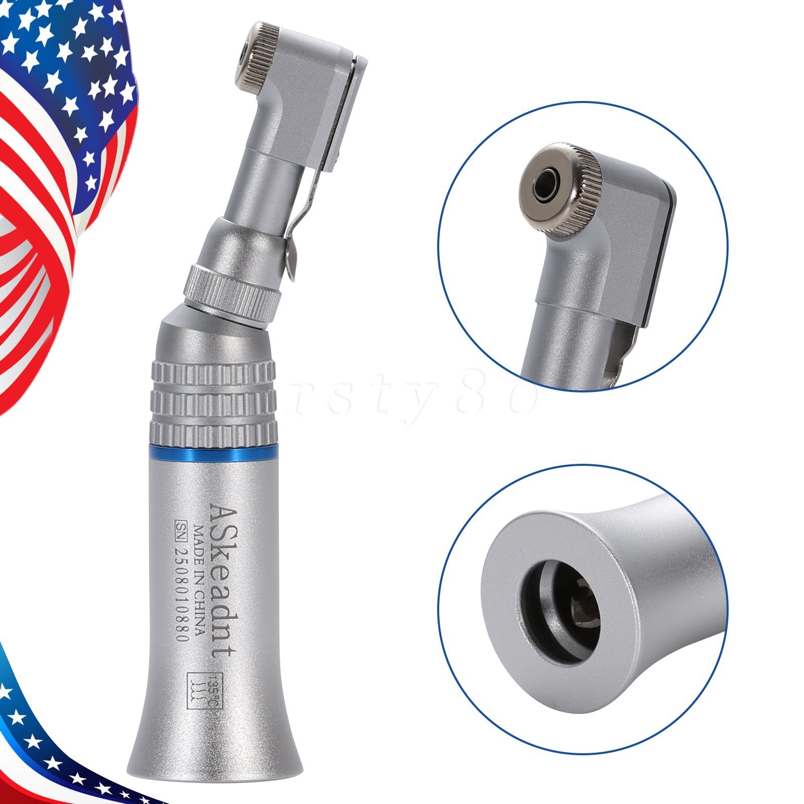 5 Pcs NSK Style Dental Low Slow Speed Contra Angle Handpiece Latch E-Type SEASKY