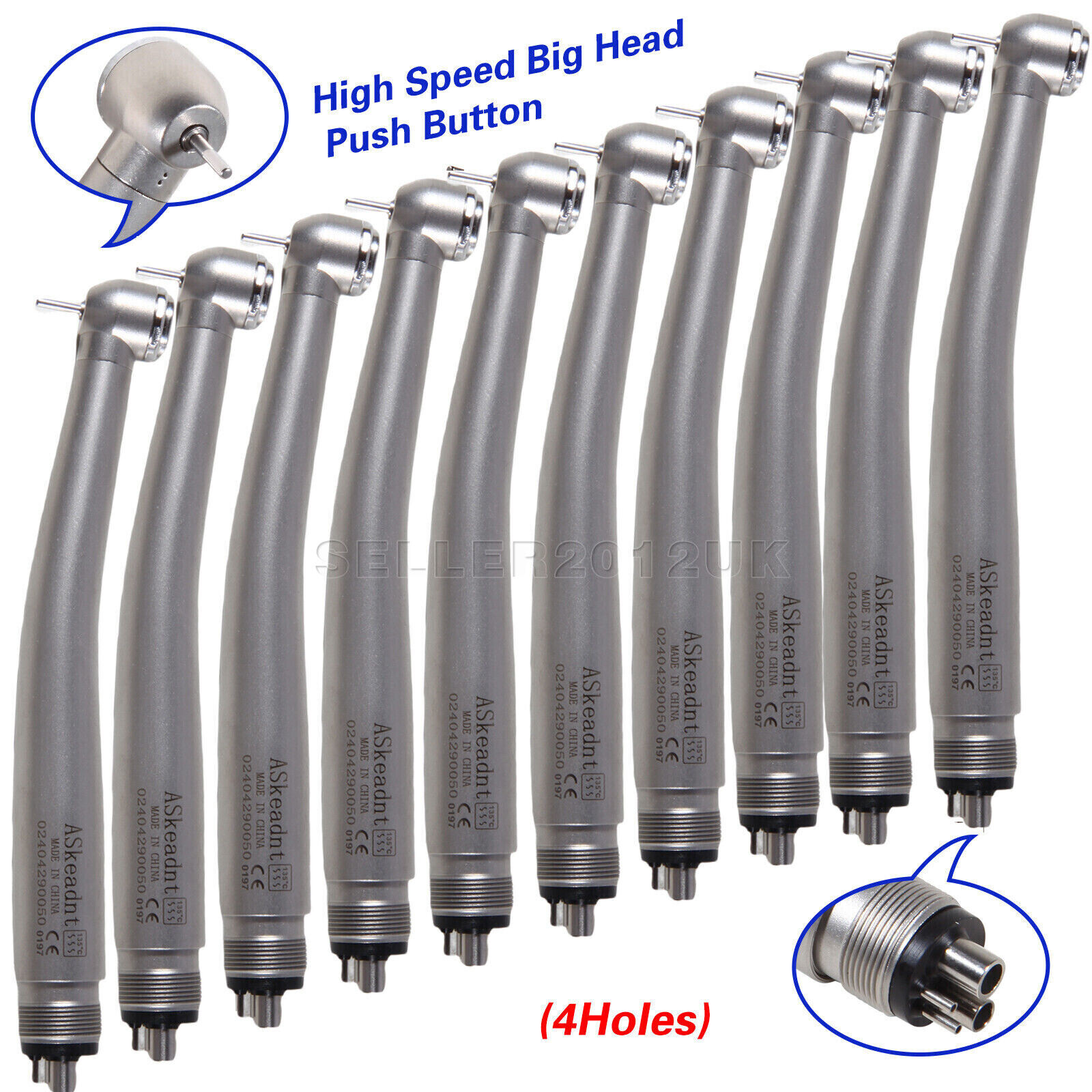 10pcs/1Pack Dental high speed handpiece 4HOLE