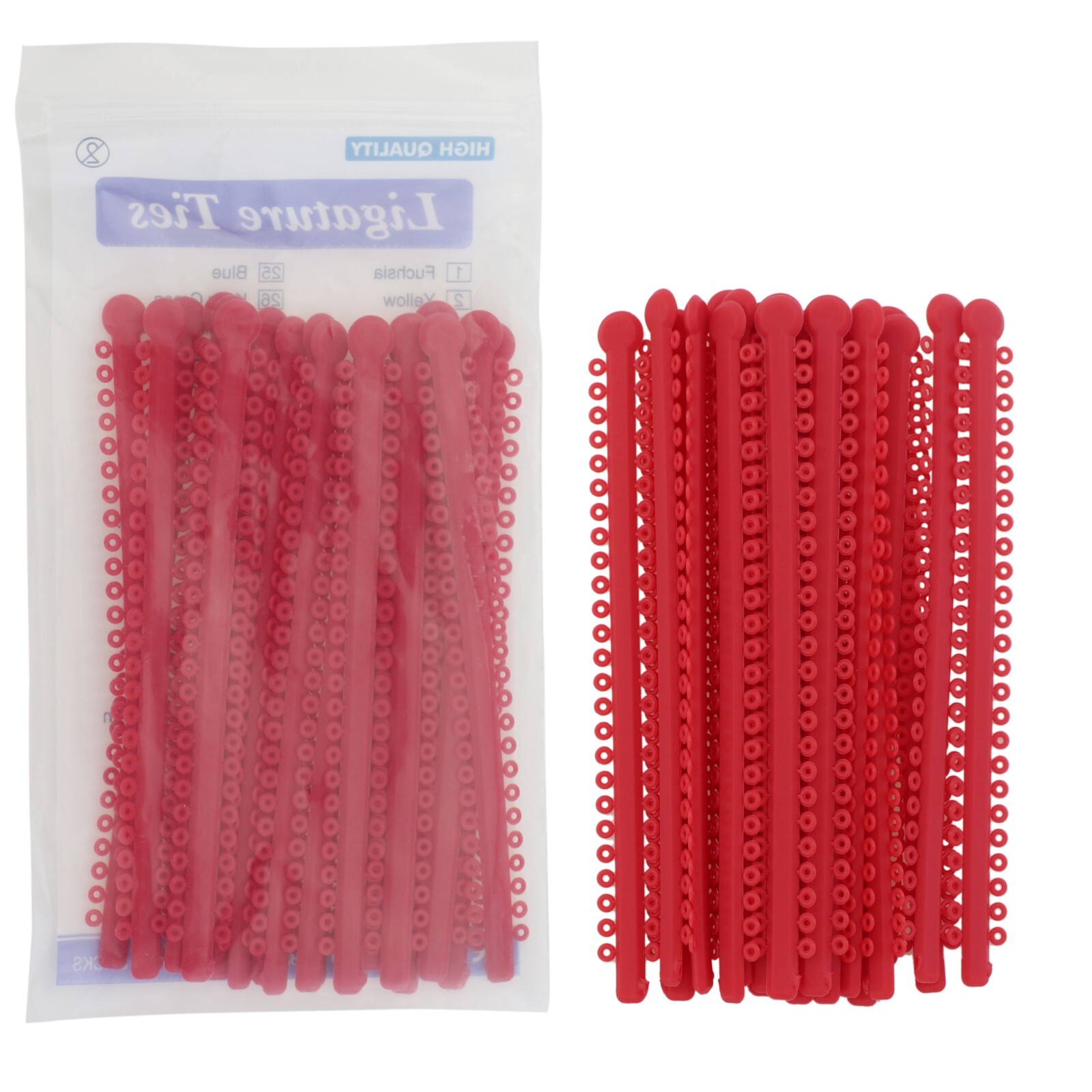 1000 Orthodontic Ligature Ties Elastic Rubber Band Ligadura Ortodoncia Bracket