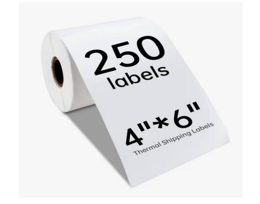24 Rolls of 250 4×6 Direct Thermal Shipping Labels For Zebra Eltron ZP450 LP2844