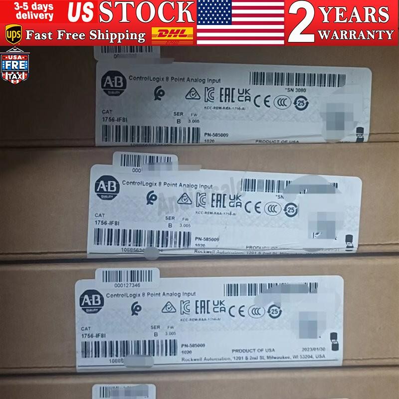 NEW AB 1756-IF8I ControlLogix 8 Point Analog Input Module 1756IF8I US Free Tax