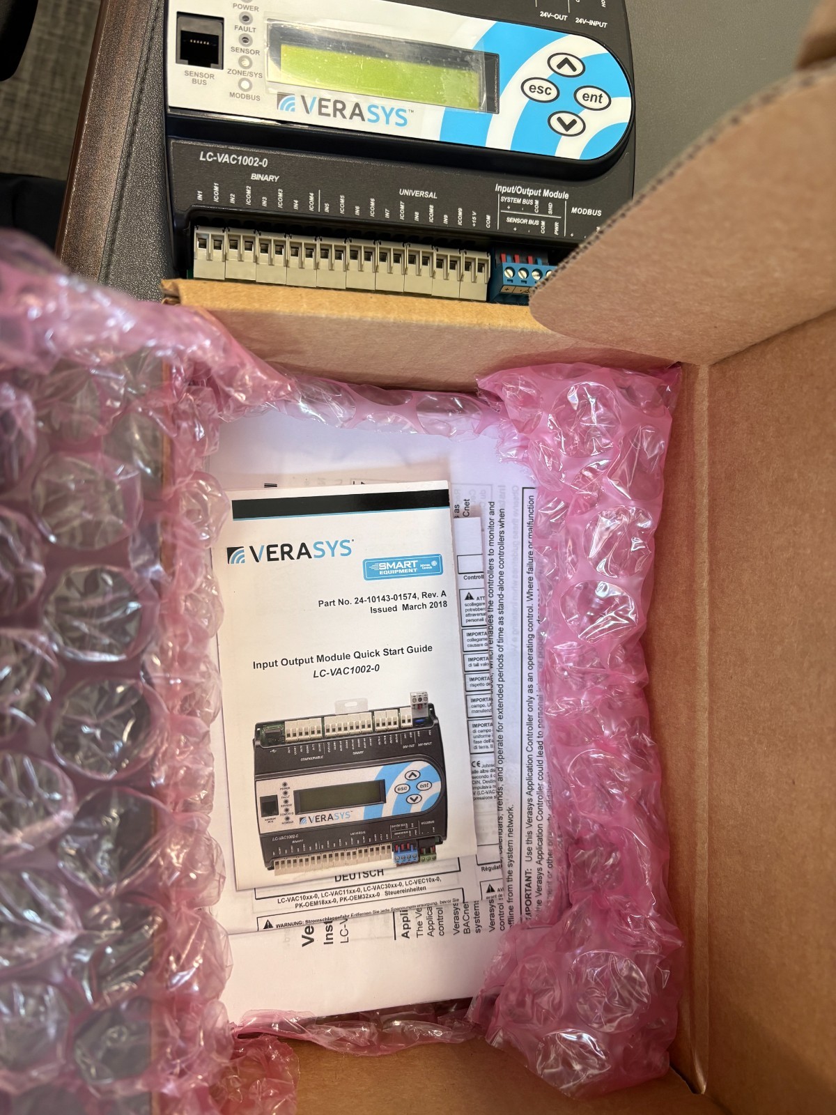 JOHNSON CONTROLS VERASYS VAC CONTROLLER LC-VAC1002-0