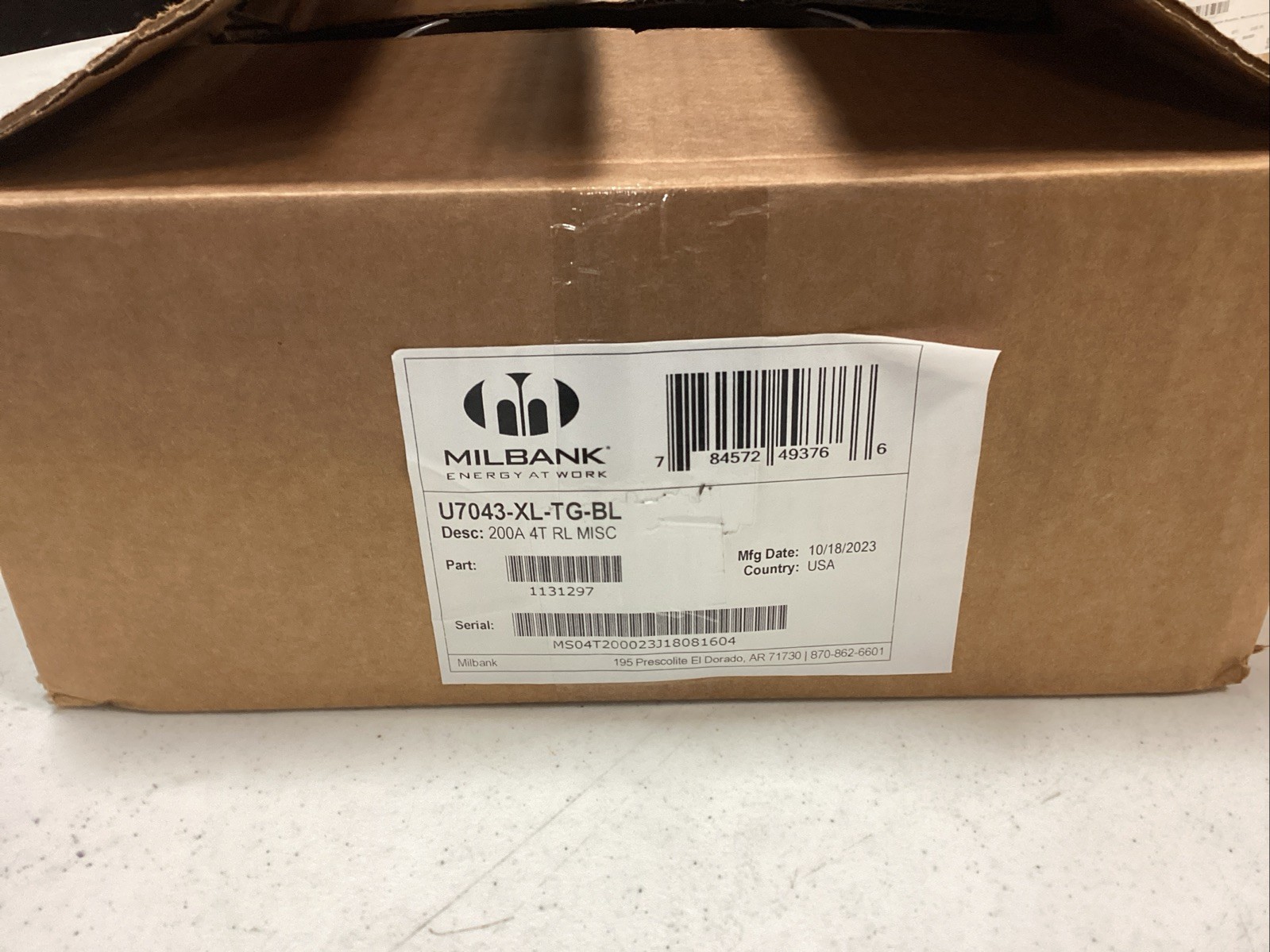 MILBANK U7043-XL-TG-BL RINGLESS METER CAN SOCKET ENCLOSURE