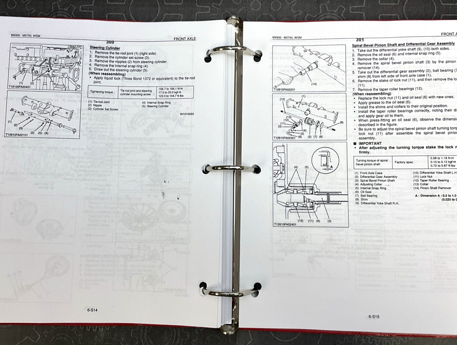Service Manual for Kubota M4900 M5700 M5700HD Tractor Repair Shop Workshop Book