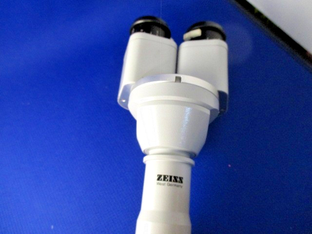 Zeiss f=125 Surgical Microscope Head 20X Eyepieces Collar Mount EUC Free Ship!