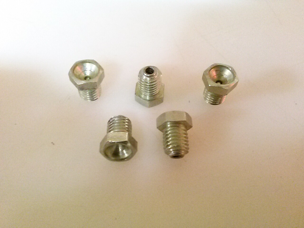 (5) pack, 1/4-28 (NPT) low profile grease zerk fitting