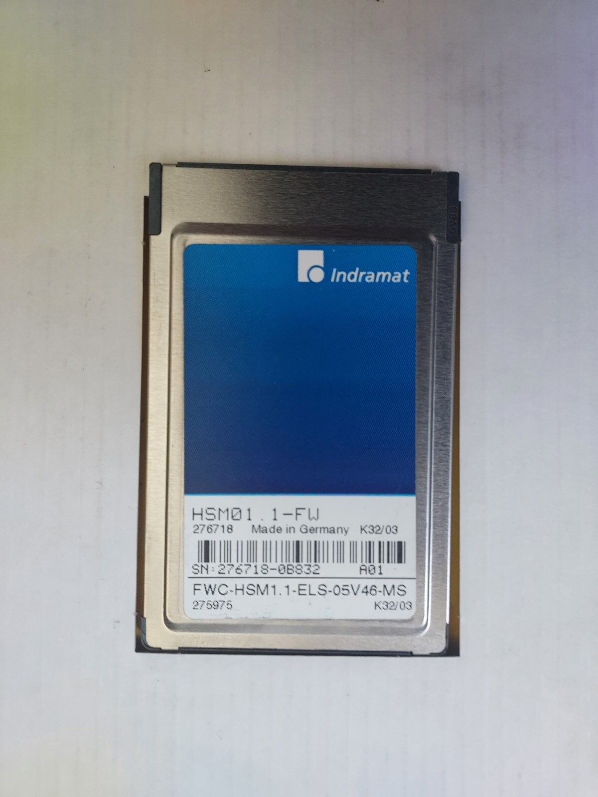 Indramat DIAX 04 HSM01.1-FW Memory Card Rexroth