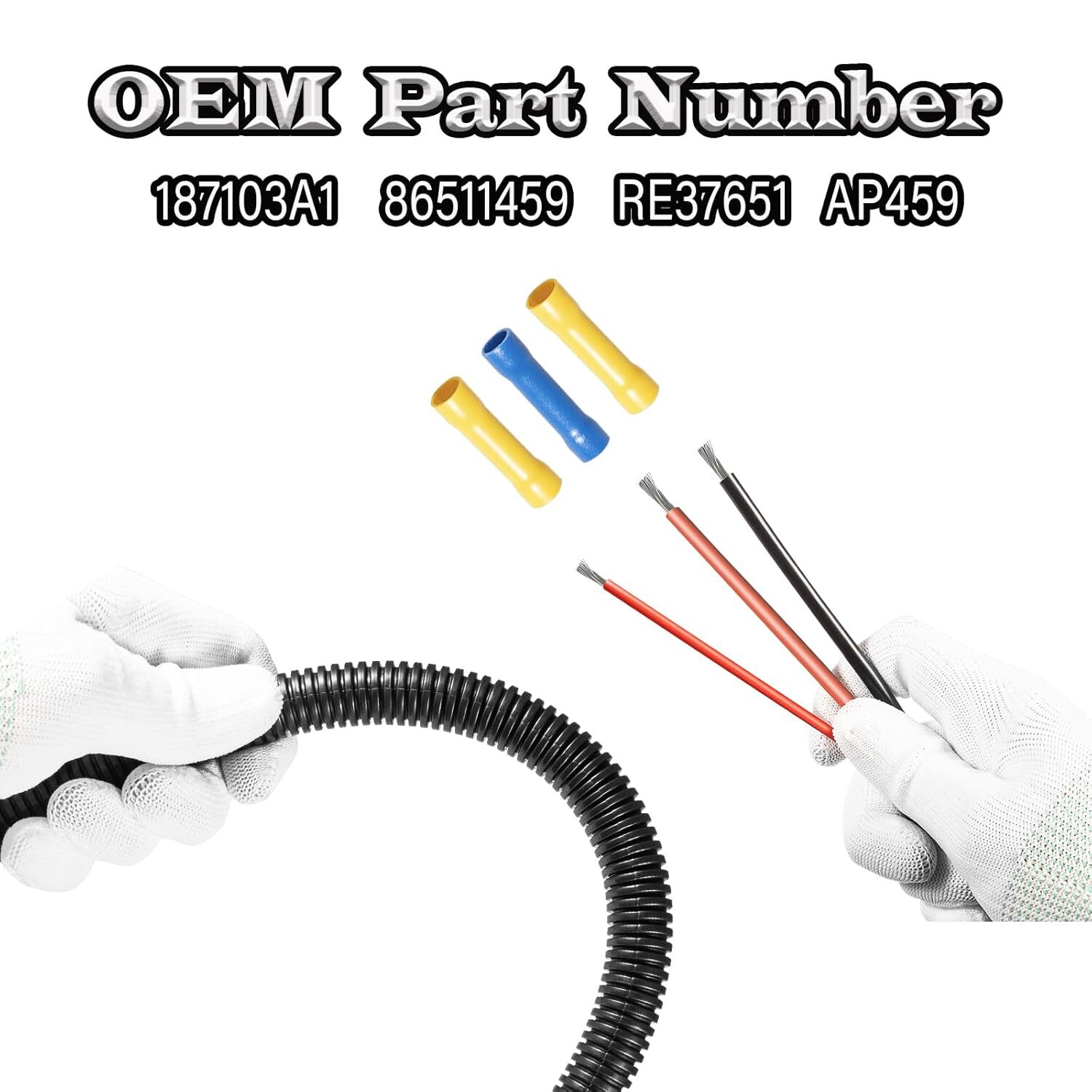 3 Pin Aux Power Connector Kit For Case IH 187103A1 For Ford New Holland 86511459
