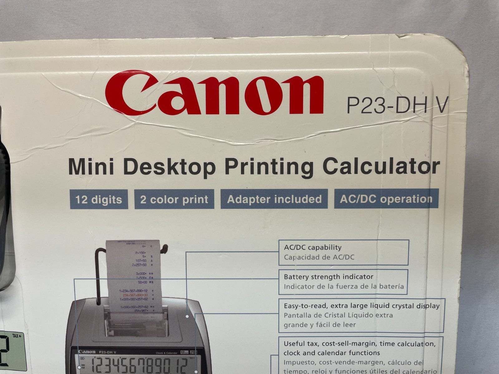 Canon P23-DH V Mini Desktop Printing Calculator and LS-100TS Handheld Calculator