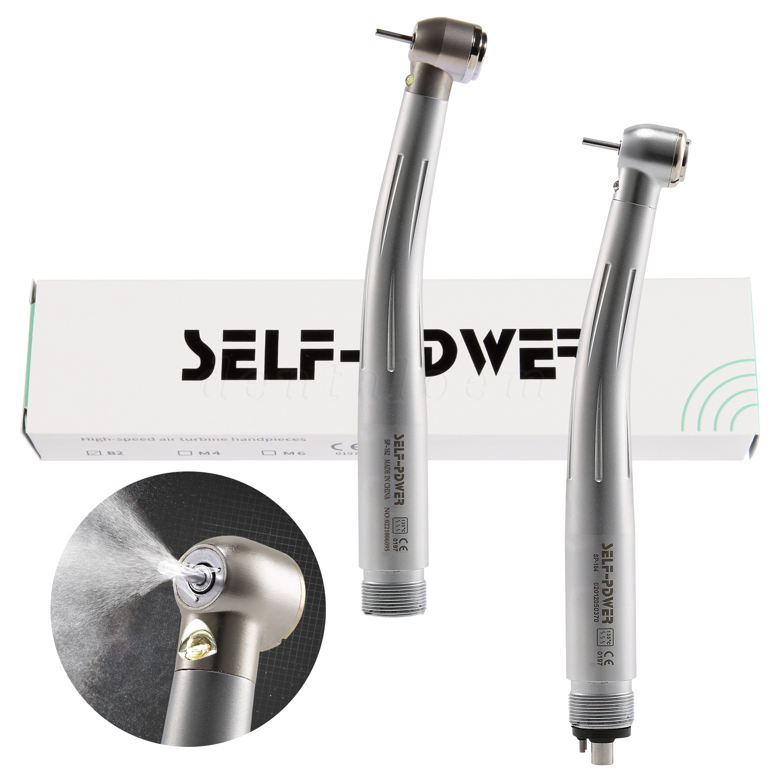 NSK Style Dental Fiber Optic LED E-generator high speed handpiece 4 HOLE/2HOLE