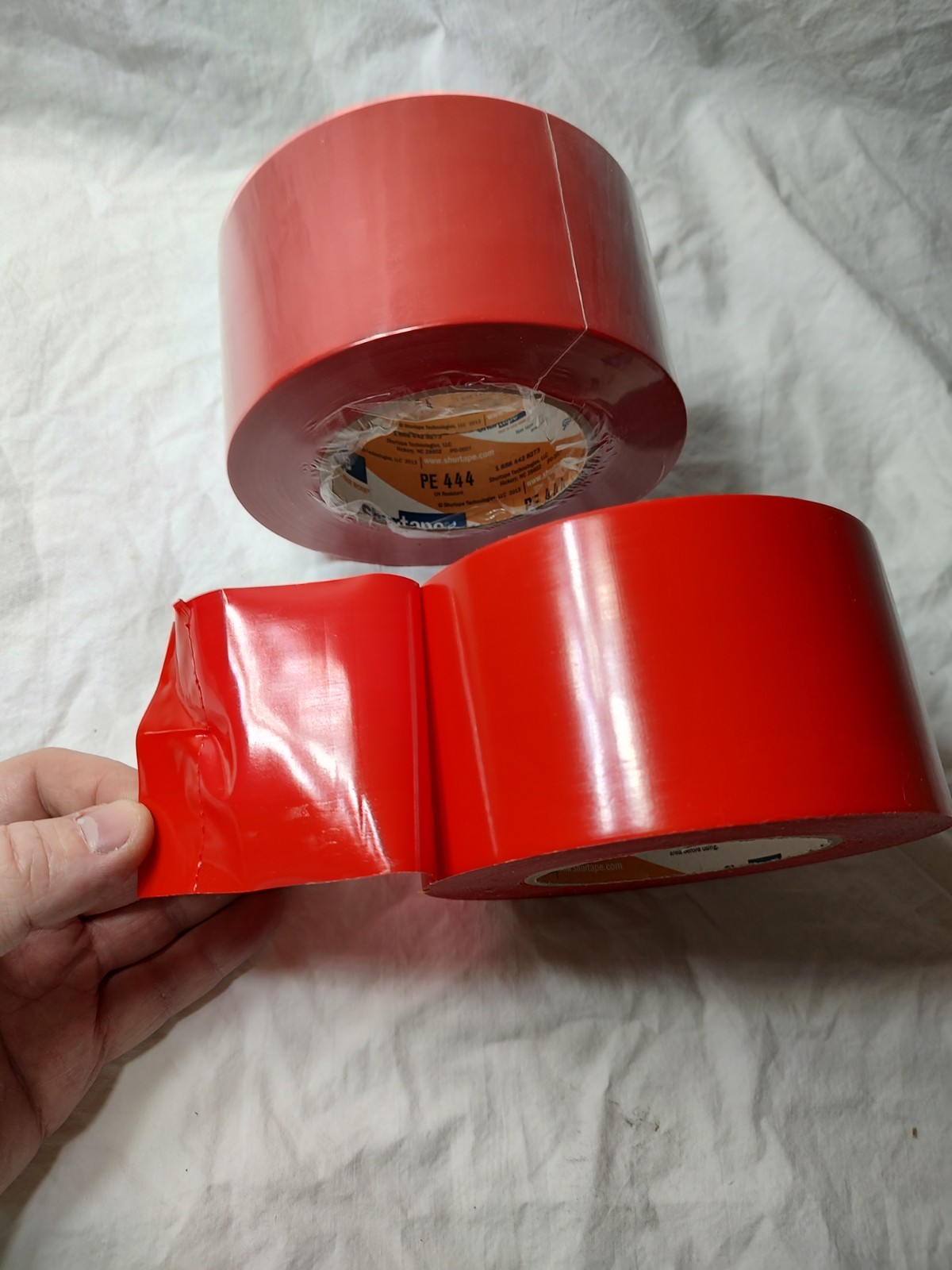 Shurtape PE 444 UV-Resistant Polyethylene Tape Red 16 – 72mm x 55m or 2.83″x180′