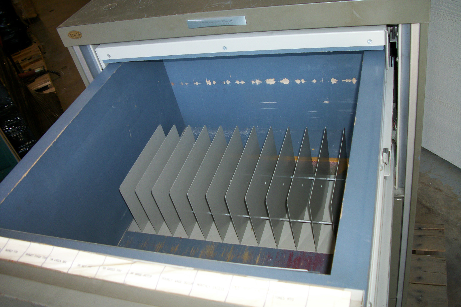 3 DRAWER REMINGTON RAND FIRE PROOF FILE CABINET FIREPROOF RECORDS CITADEL SAFE