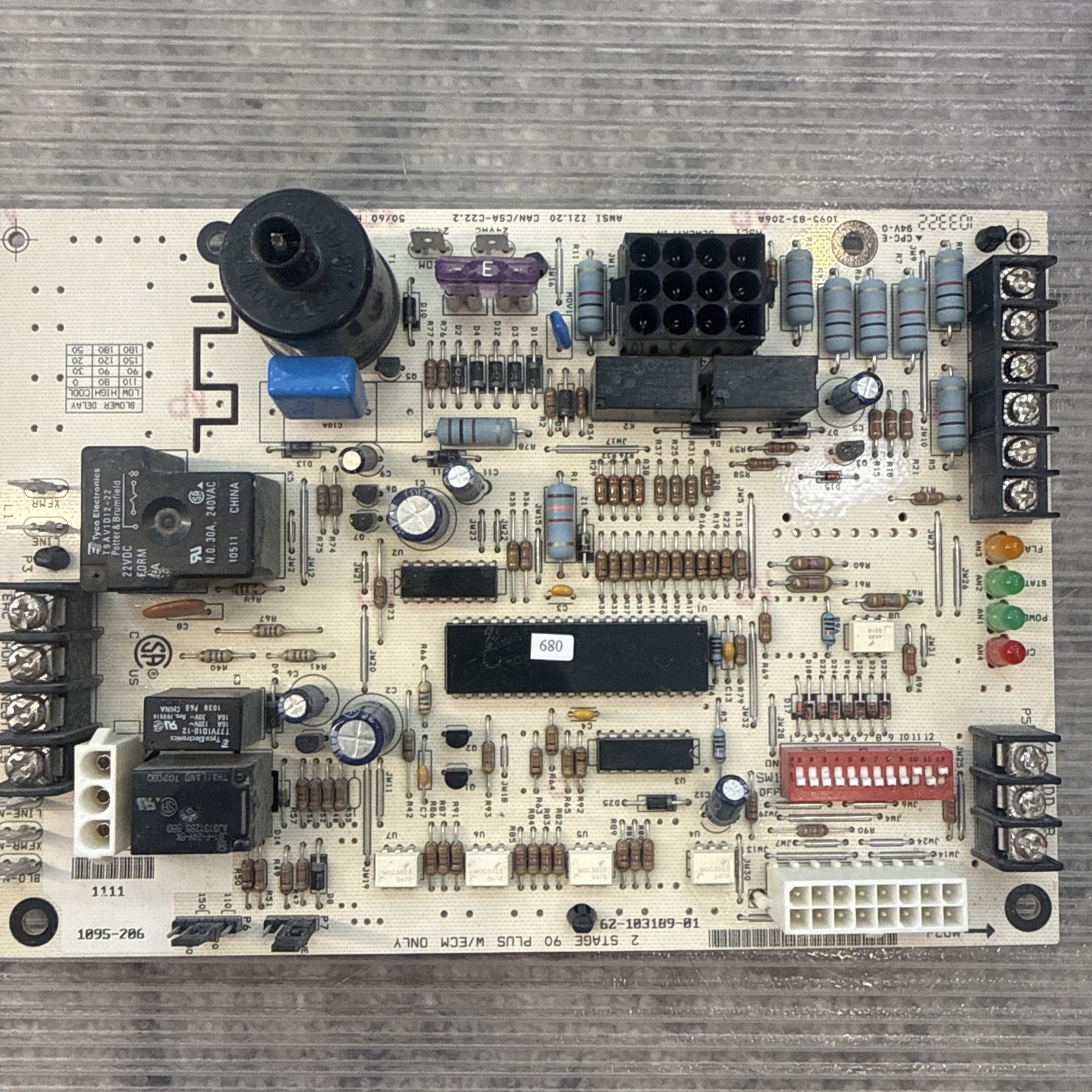 Rheem Ruud Weather King 62-103189-01 Furnace Control Circuit Board 1095-206