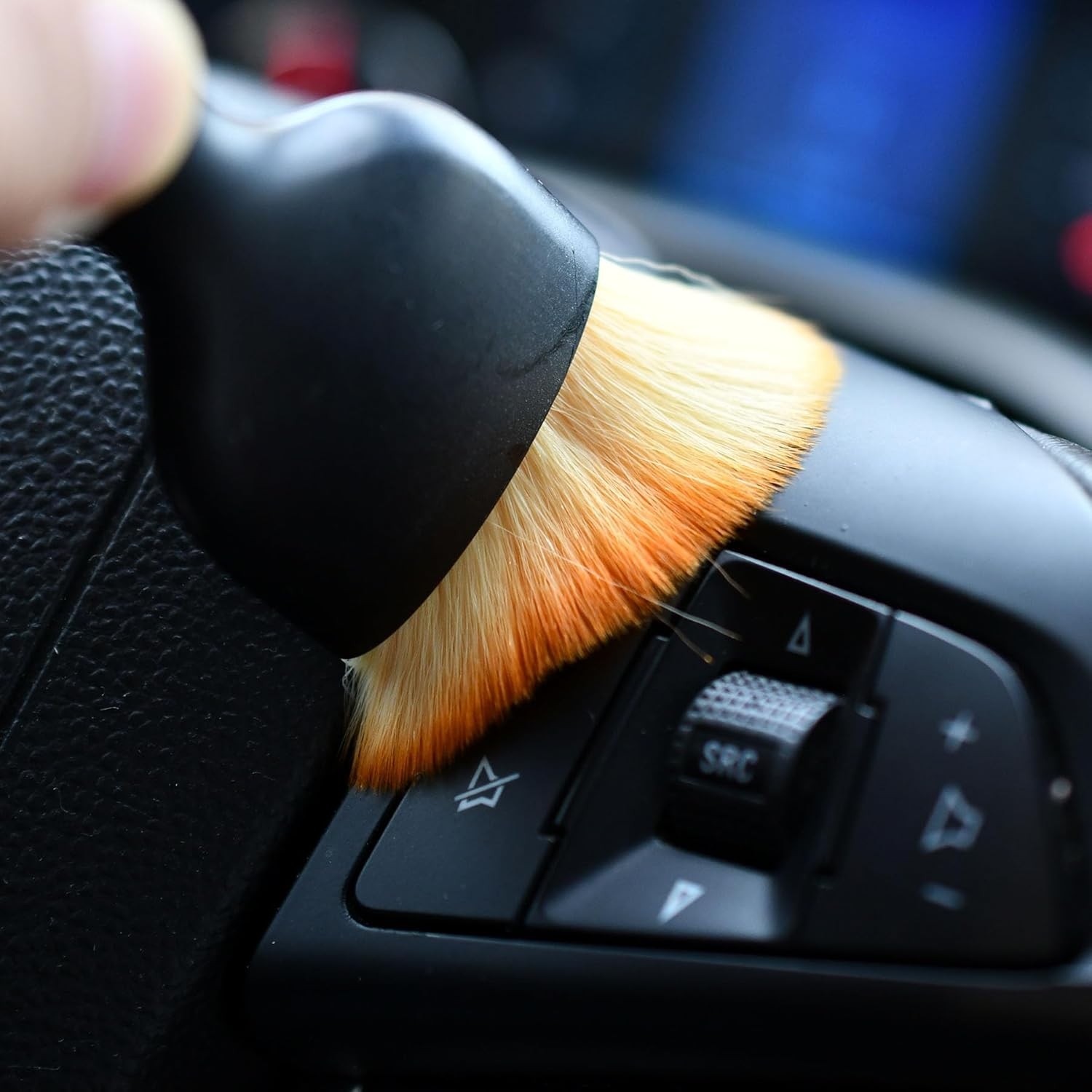 4-Pack Car Detailing Brush Set Soft Bristle Dashboard Air Vent Interior Cleaner