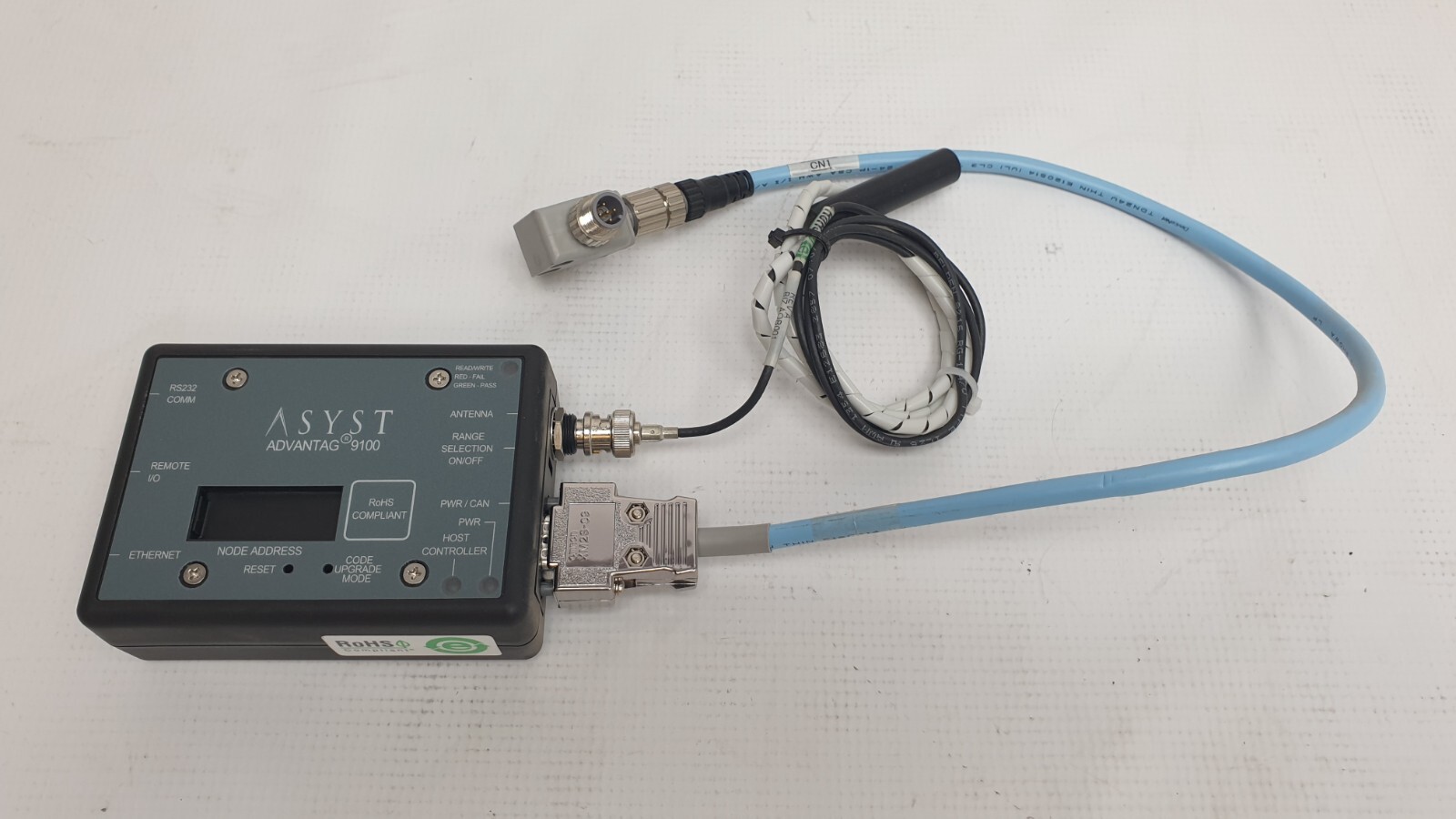 ASYST ADVANTAG® 9100 ATR9100 RoHS Reader/Writer Module with Antenna and Cable